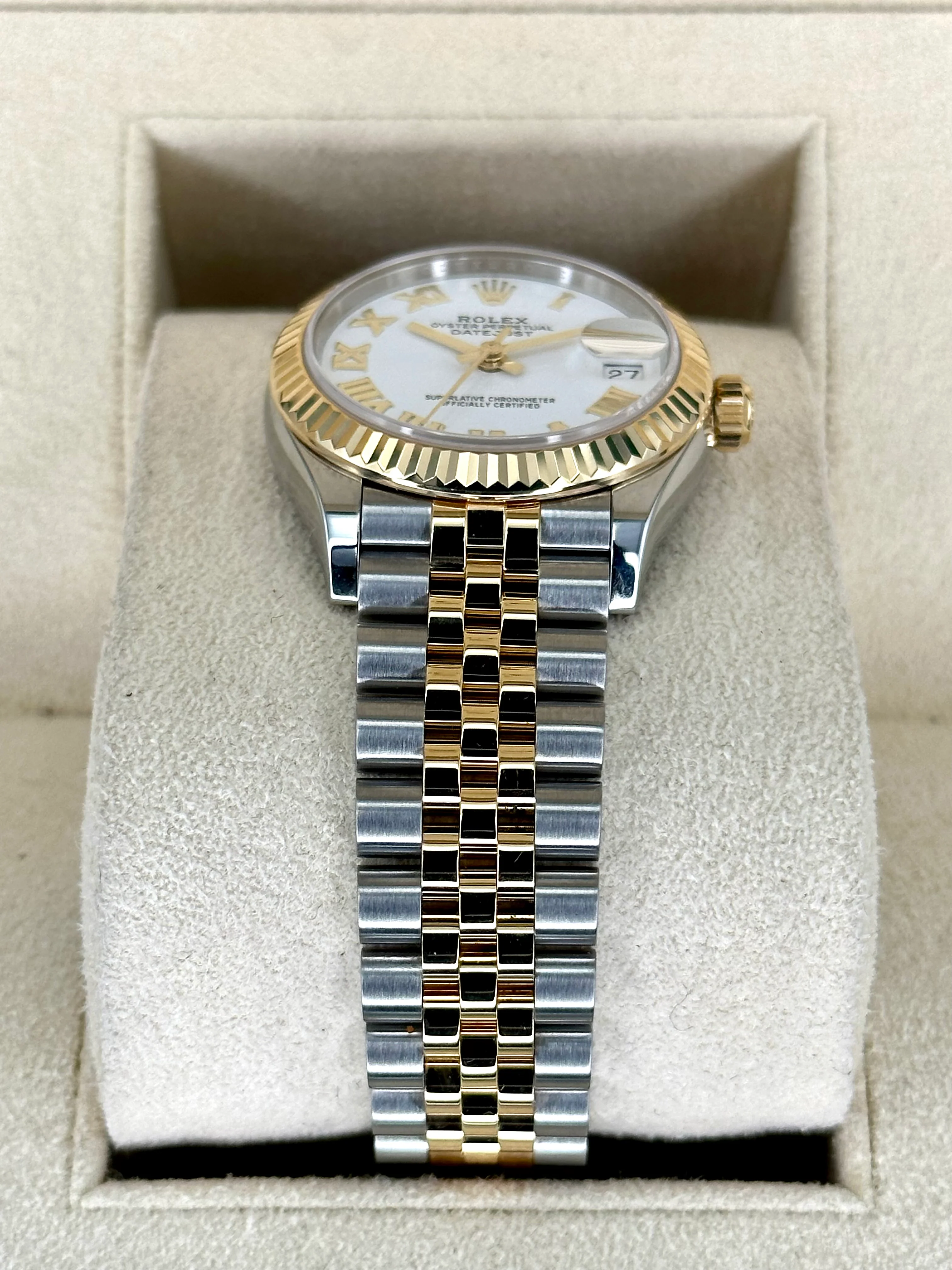 2022 Rolex Lady Datejust 31mm 278273 Jubilee White Roman Numeral Dial - Image 3