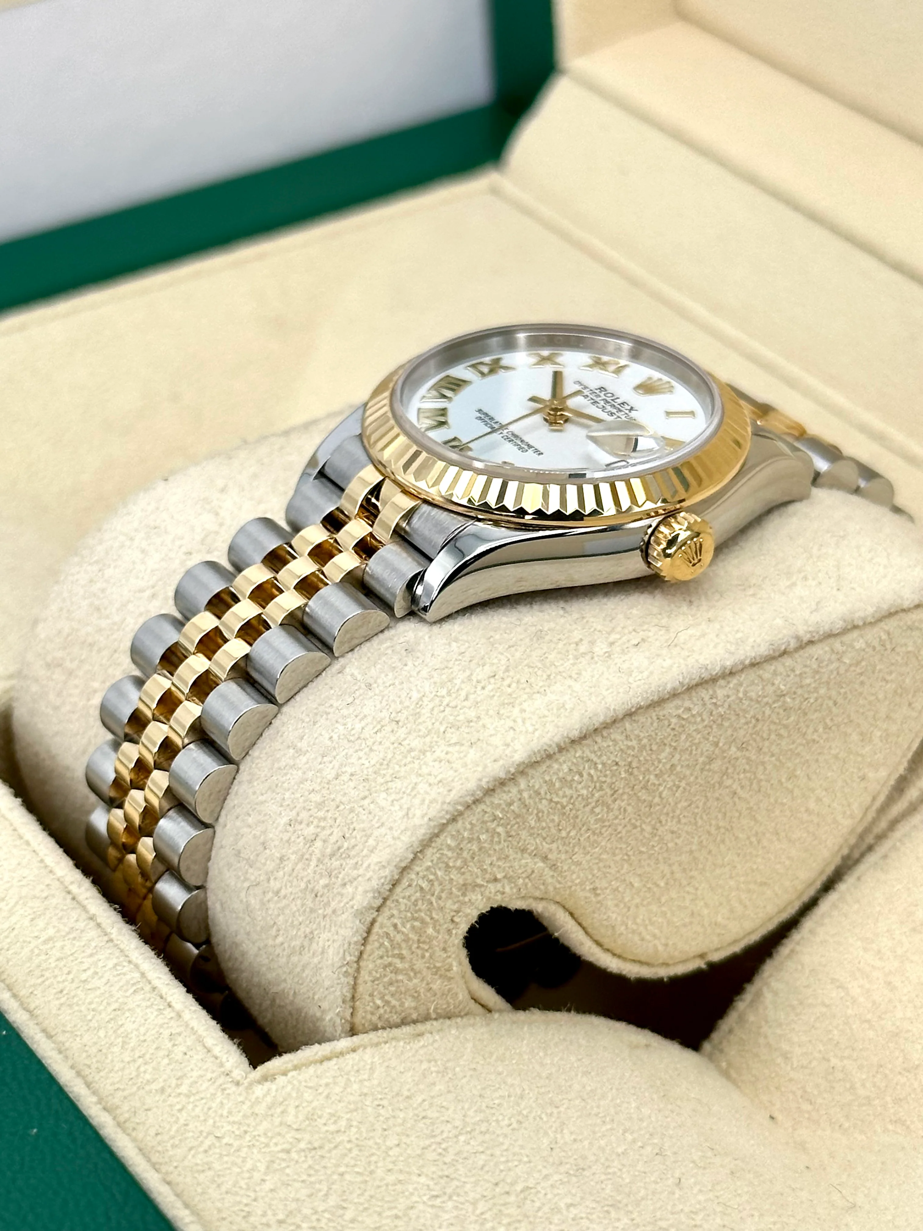 2022 Rolex Lady Datejust 31mm 278273 Jubilee White Roman Numeral Dial - Image 5