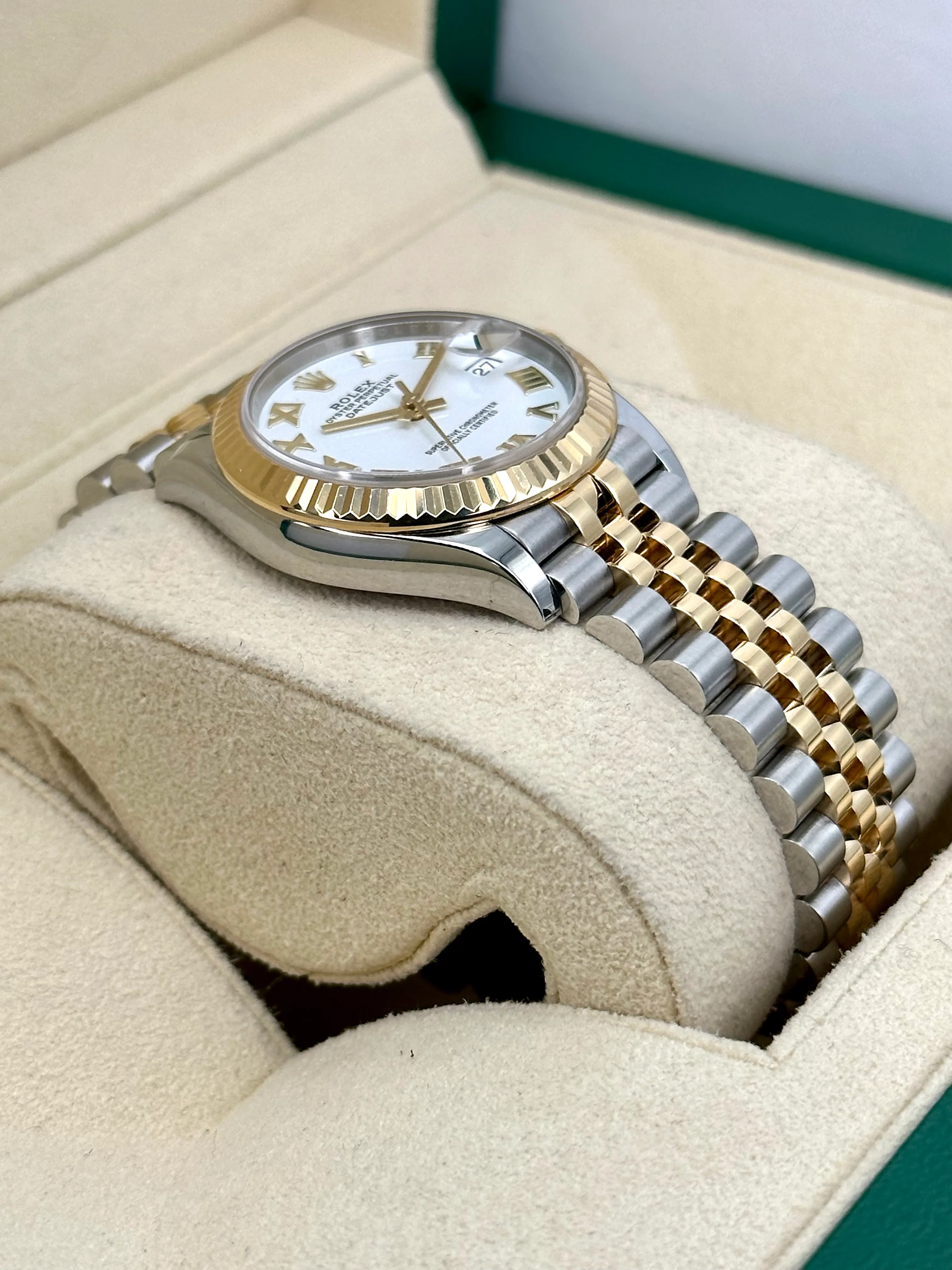 2022 Rolex Lady Datejust 31mm 278273 Jubilee White Roman Numeral Dial - Image 6