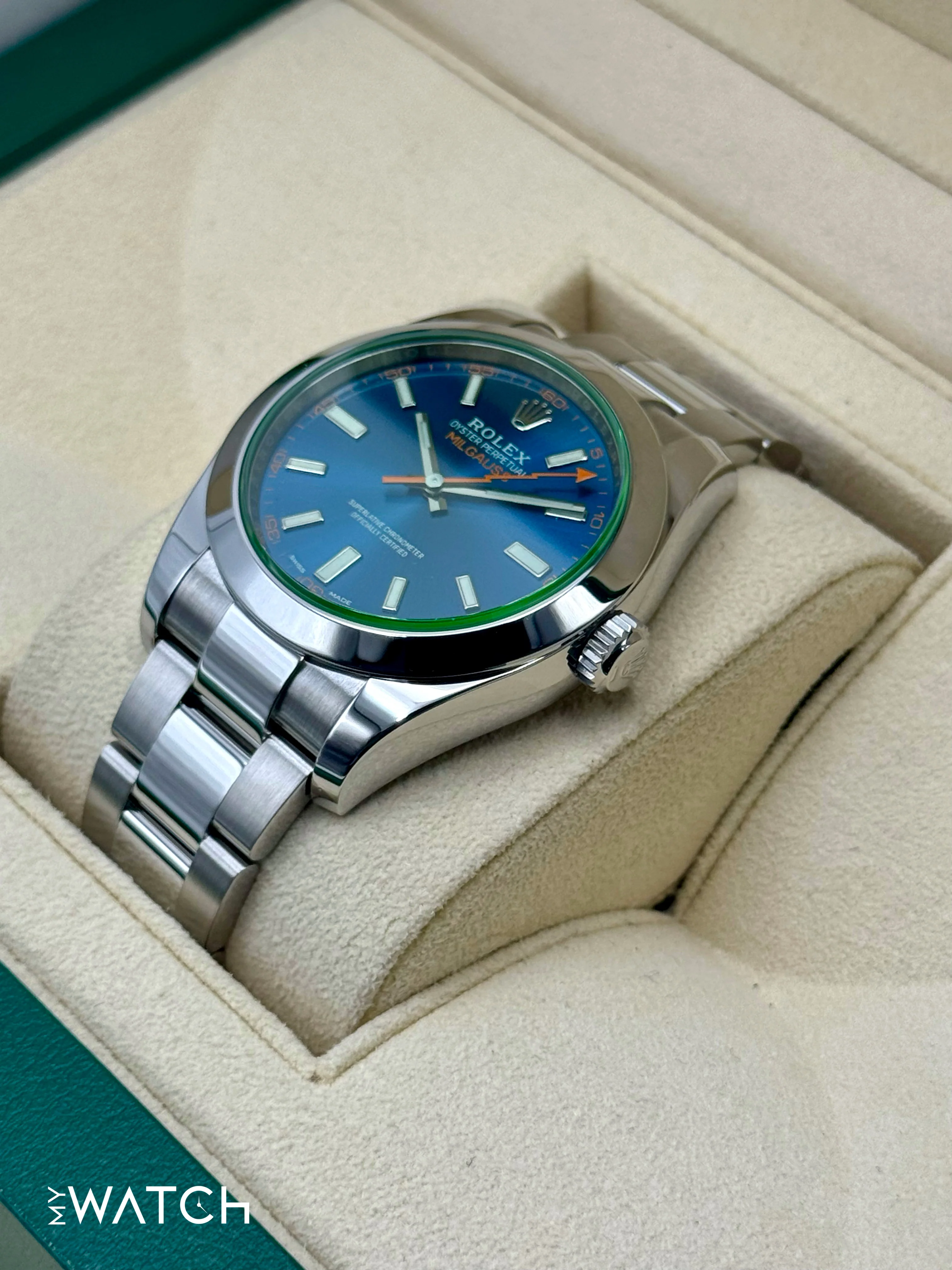 2022 Rolex Milgauss 40mm 116400GV Stainless Steel Blue Dial - Image 5