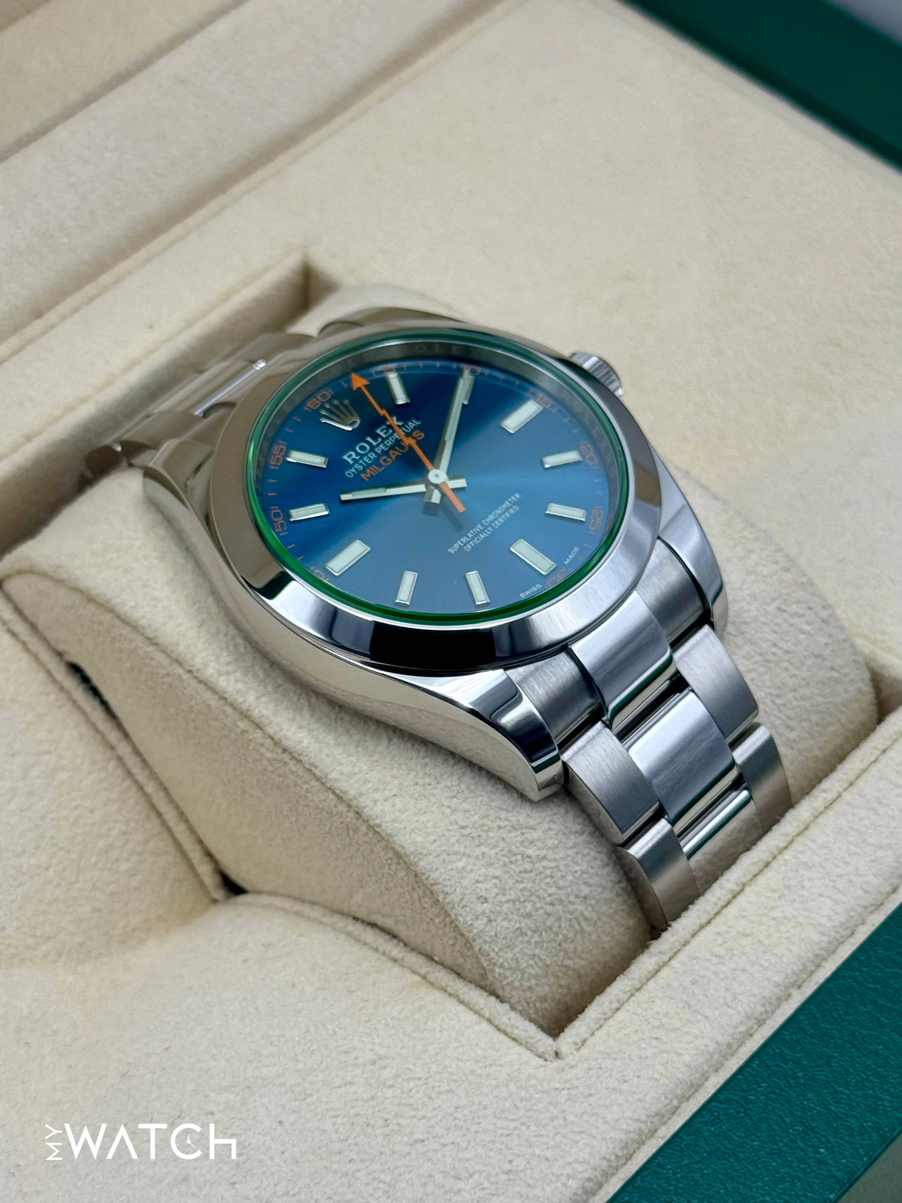 2022 Rolex Milgauss 40mm 116400GV Stainless Steel Blue Dial - Image 6