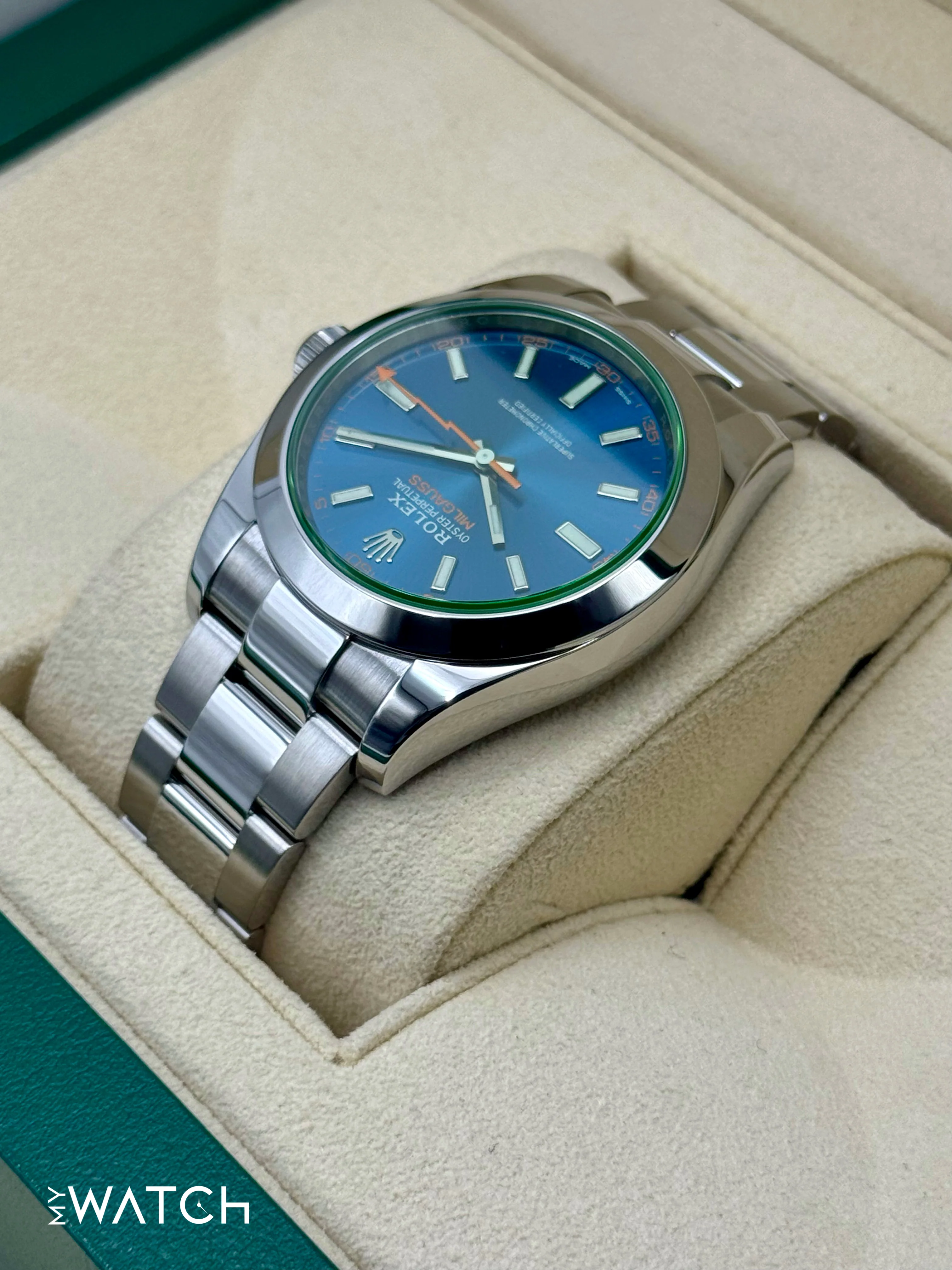 2022 Rolex Milgauss 40mm 116400GV Stainless Steel Blue Dial - Image 7