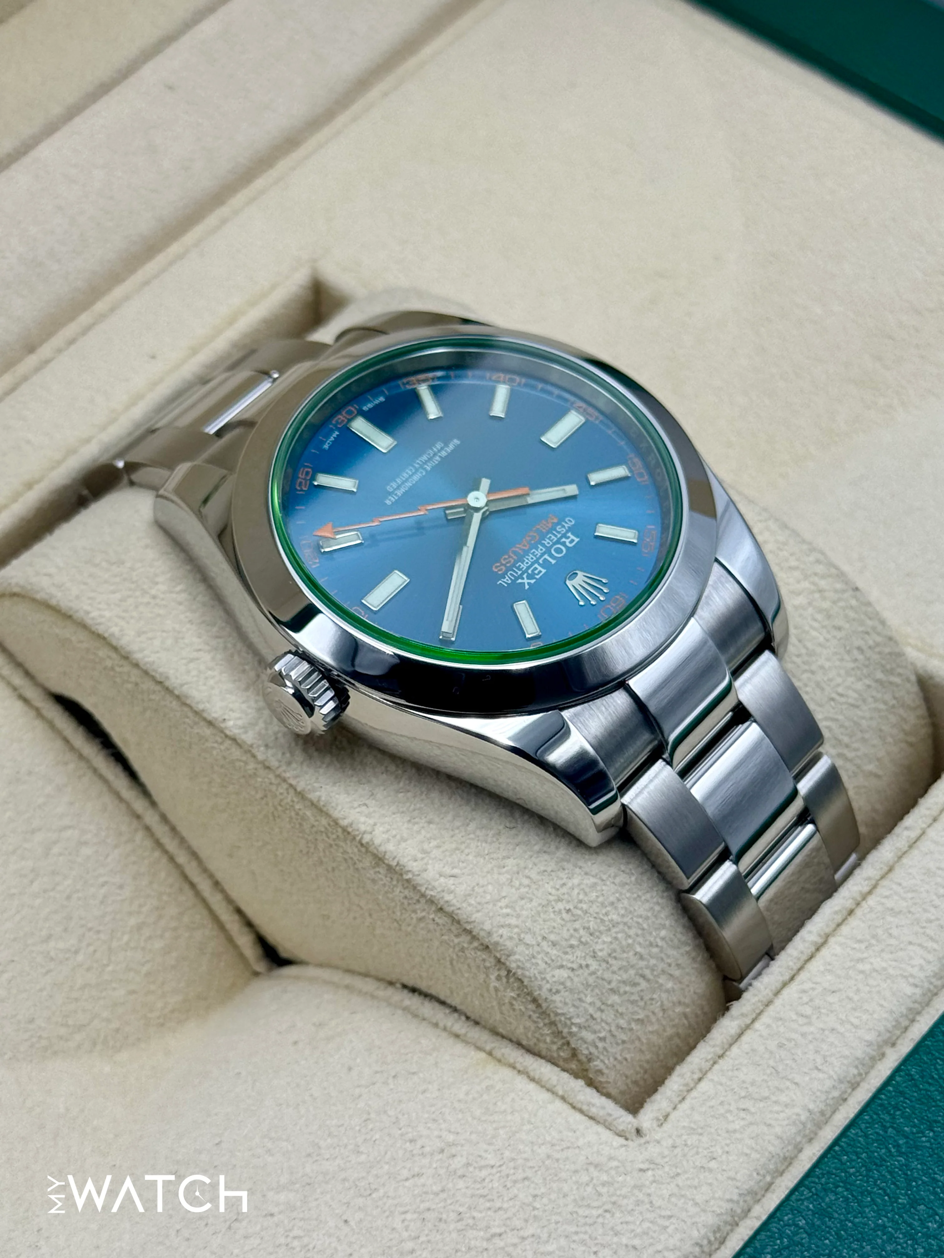 2022 Rolex Milgauss 40mm 116400GV Stainless Steel Blue Dial - Image 8
