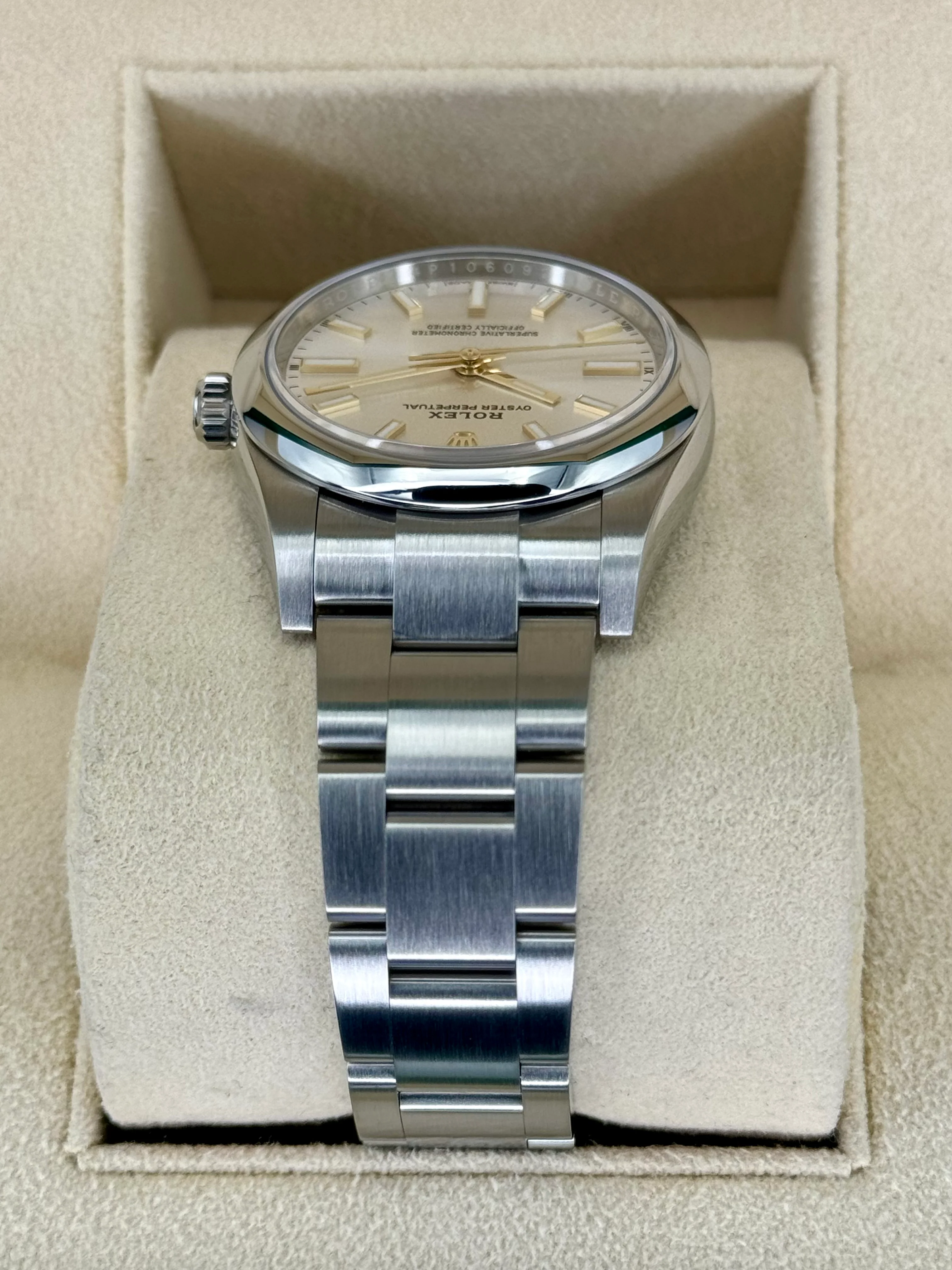 2022 Rolex Oyster Perpetual 34mm Stainless Steel Silver Dial - Image 4