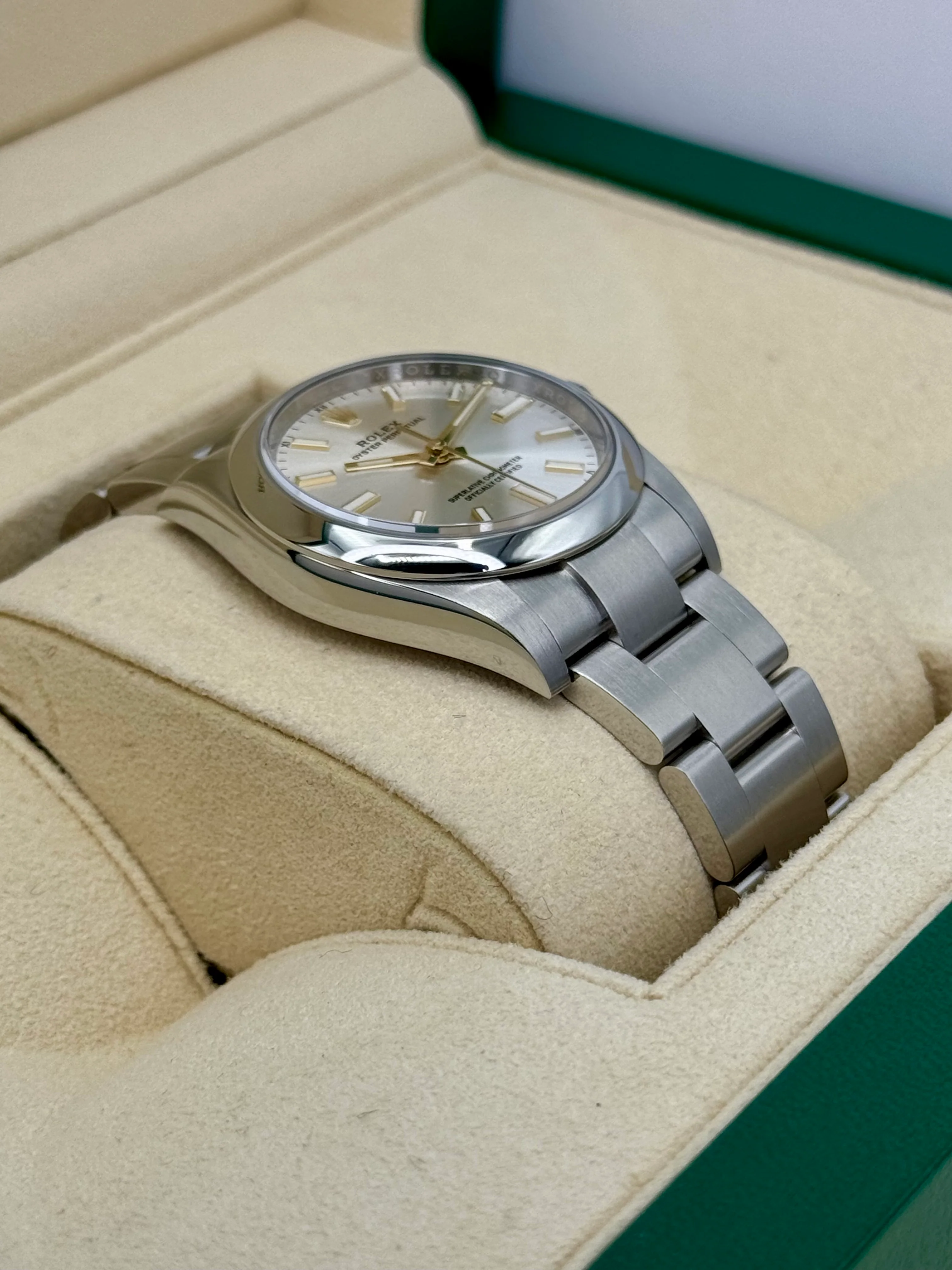 2022 Rolex Oyster Perpetual 34mm Stainless Steel Silver Dial - Image 6