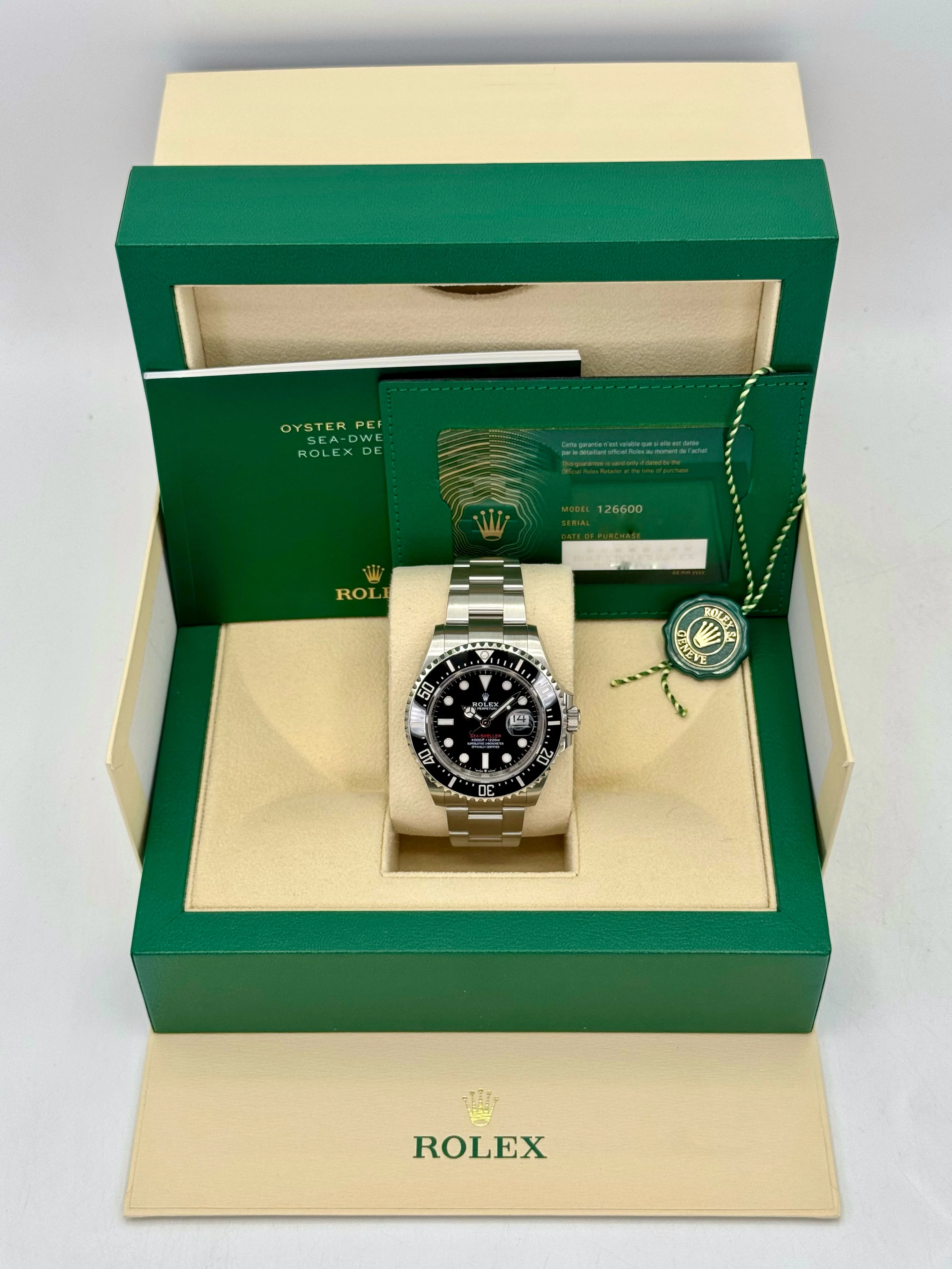 2022 Rolex Sea-Dweller 43mm 126600 Stainless Steel Black Dial - Image 9