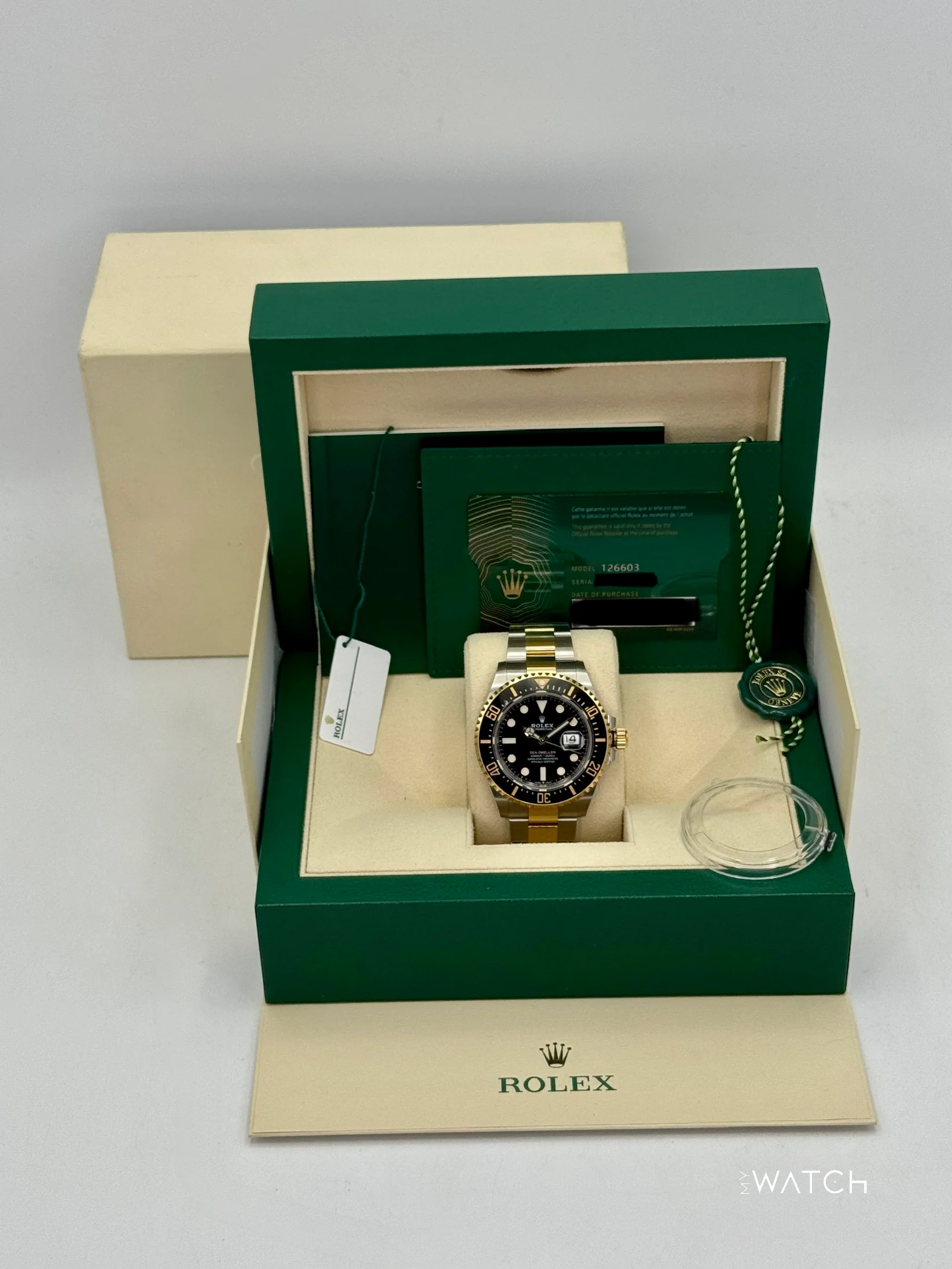 2022 Rolex Sea-Dweller 43mm 126603 Two-Tone Black Dial - Image 9