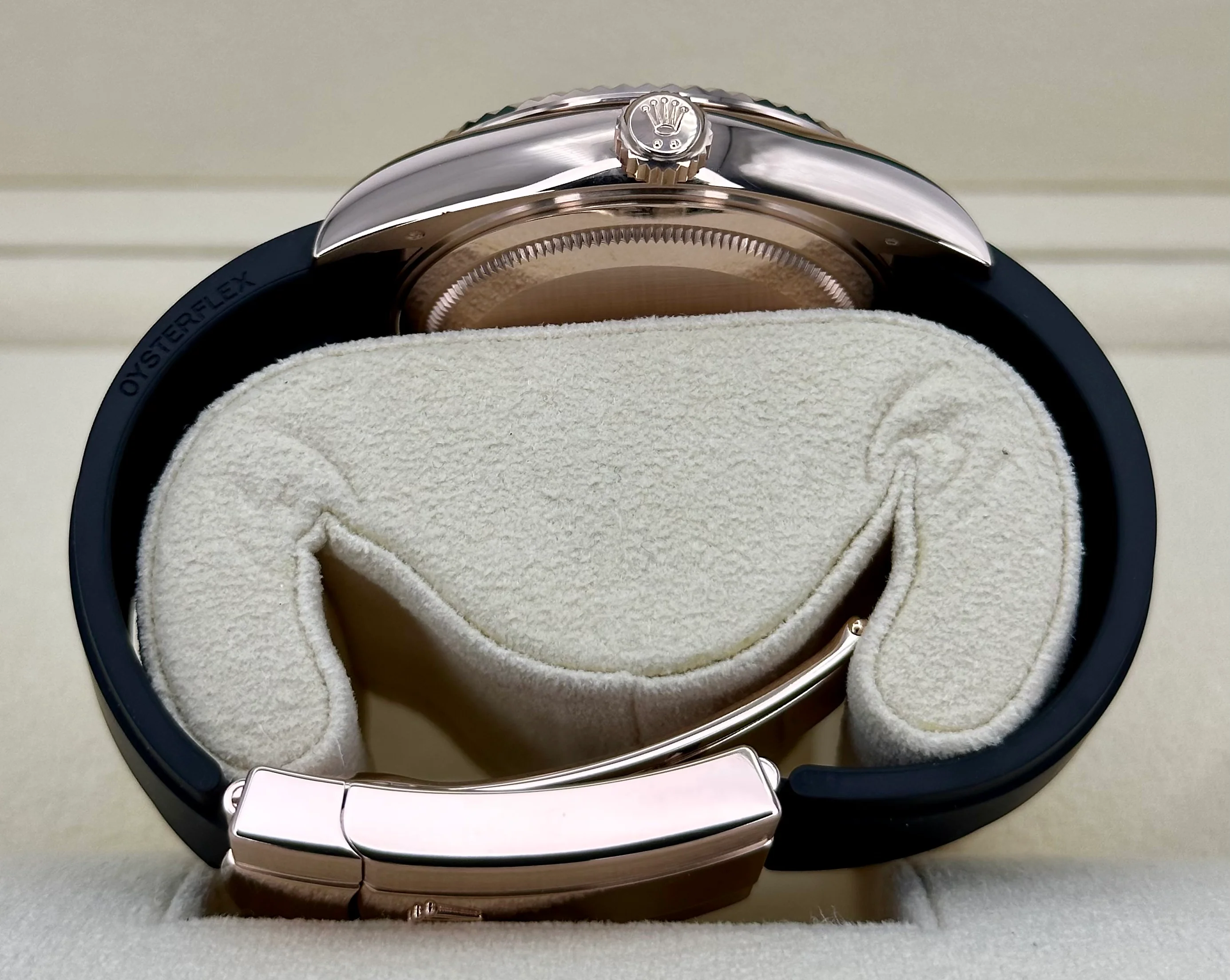 2022 Rolex Sky-Dweller 42mm 326235 Rose Gold Oysterflex Chocolate Dial - Image 9
