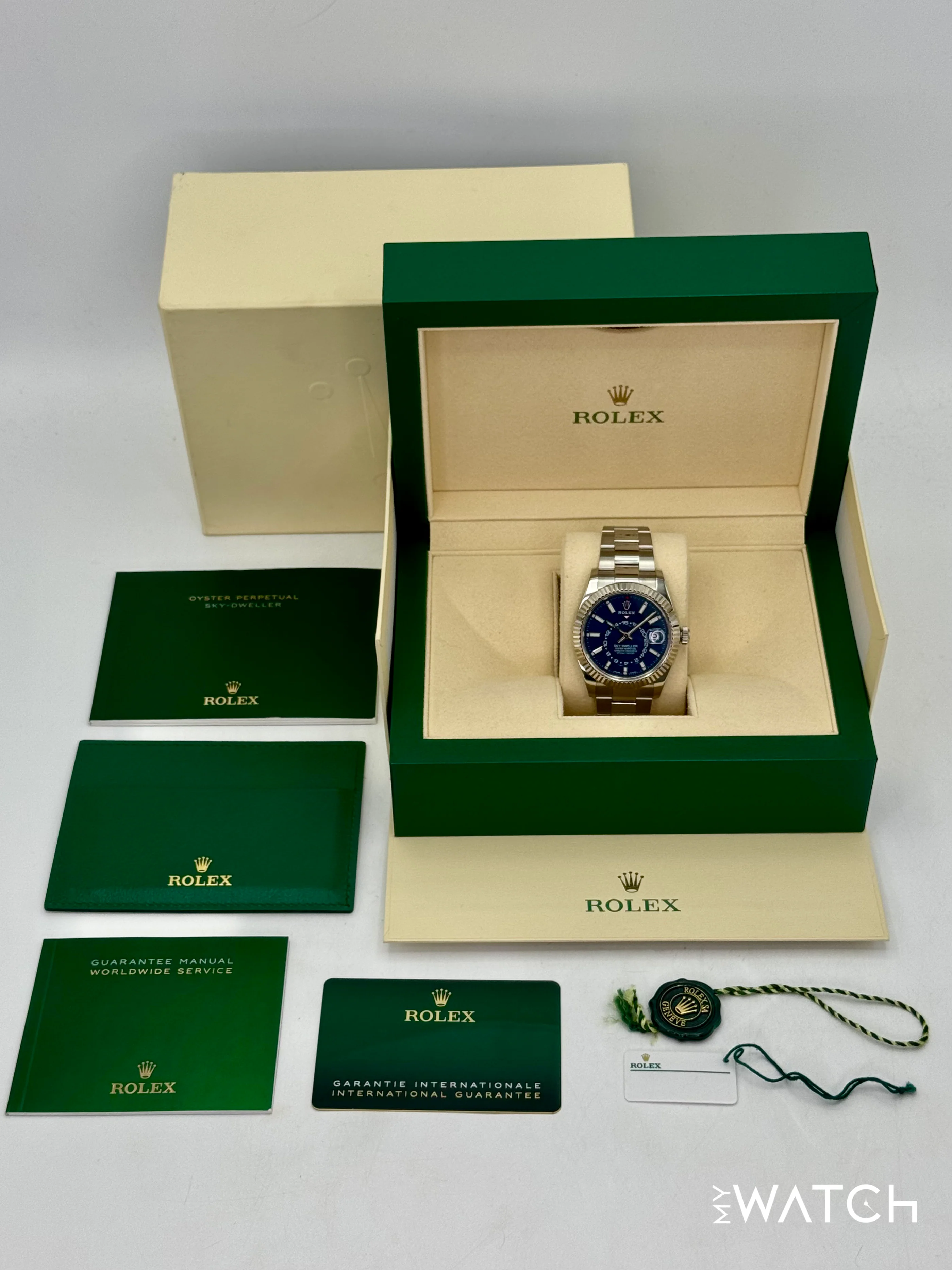2022 Rolex Sky-Dweller 42mm 326934 Stainless Steel Oyster Blue Dial - Image 10