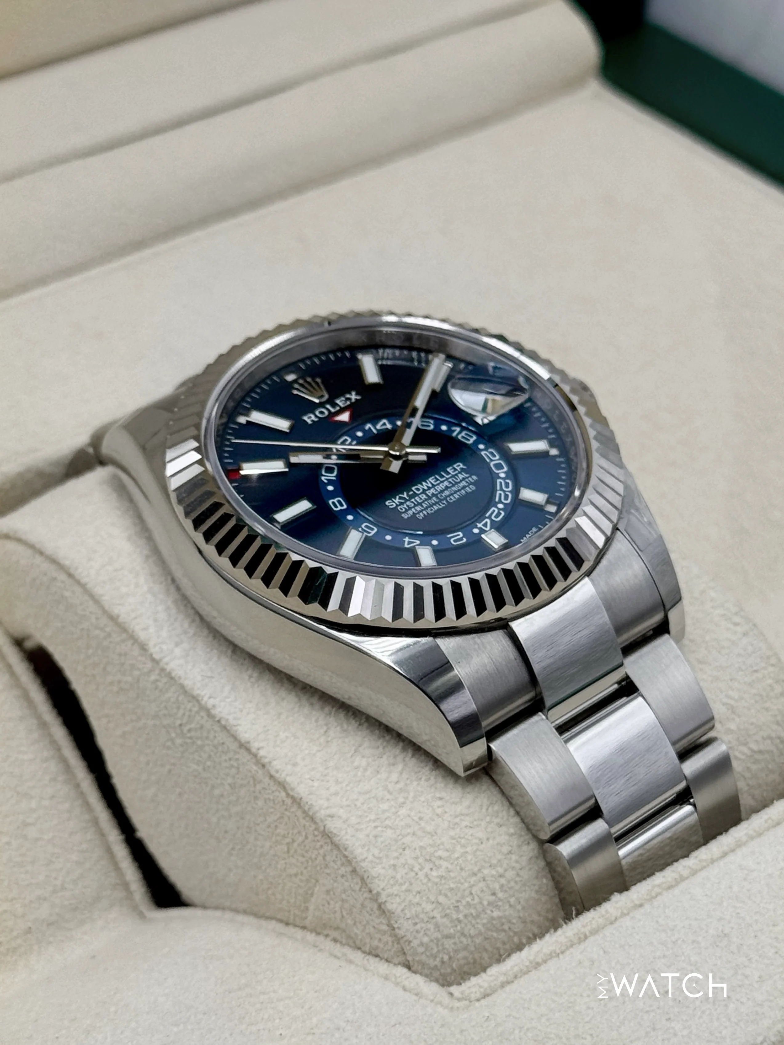 2022 Rolex Sky-Dweller 42mm 326934 Oyster Blue Dial - Image 6