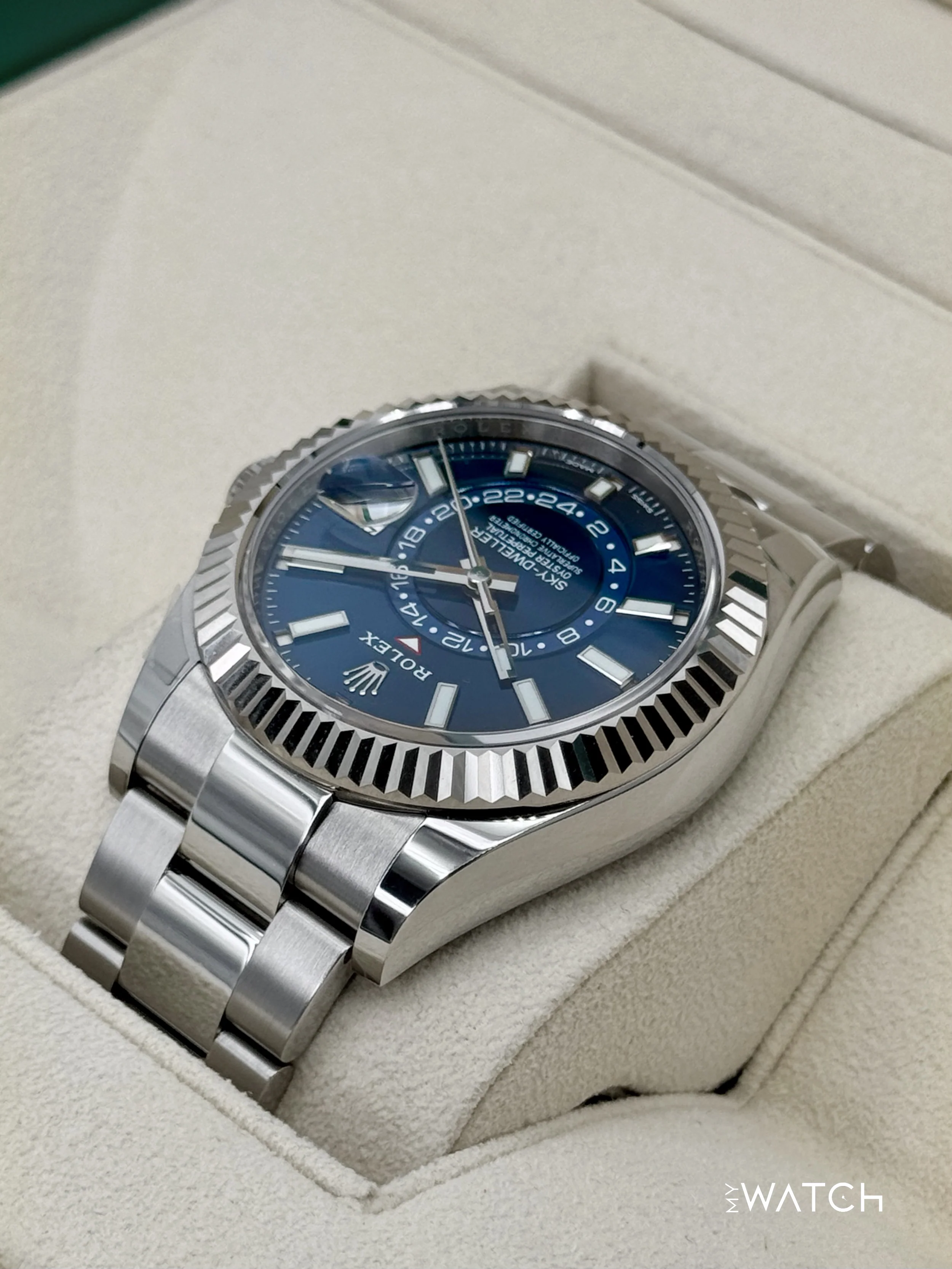 2022 Rolex Sky-Dweller 42mm 326934 Oyster Blue Dial - Image 7