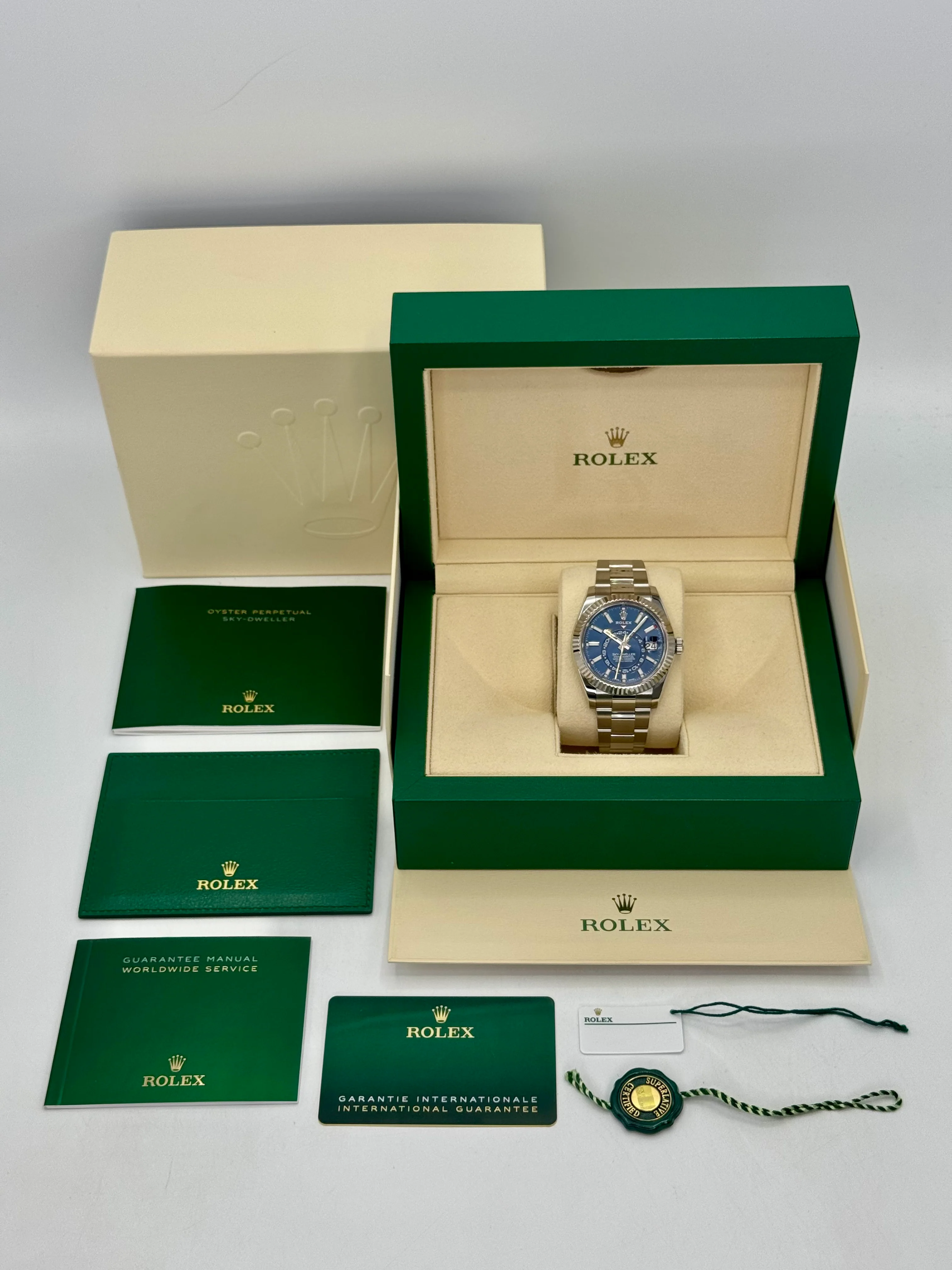 2022 Rolex Sky-Dweller 42mm 326934 Oyster Blue Dial - Image 10