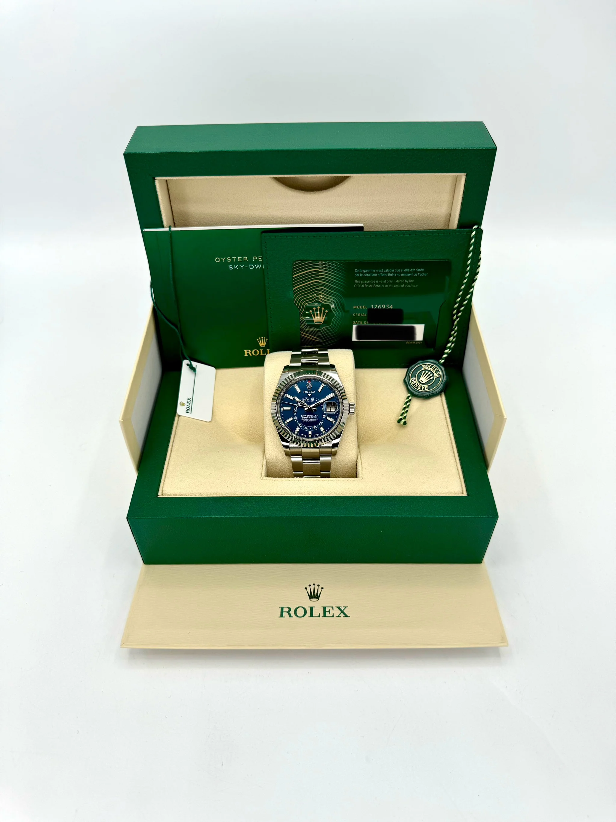 2022 Rolex Sky-Dweller 42mm 326934 Stainless Steel Oyster Blue Dial - Image 11