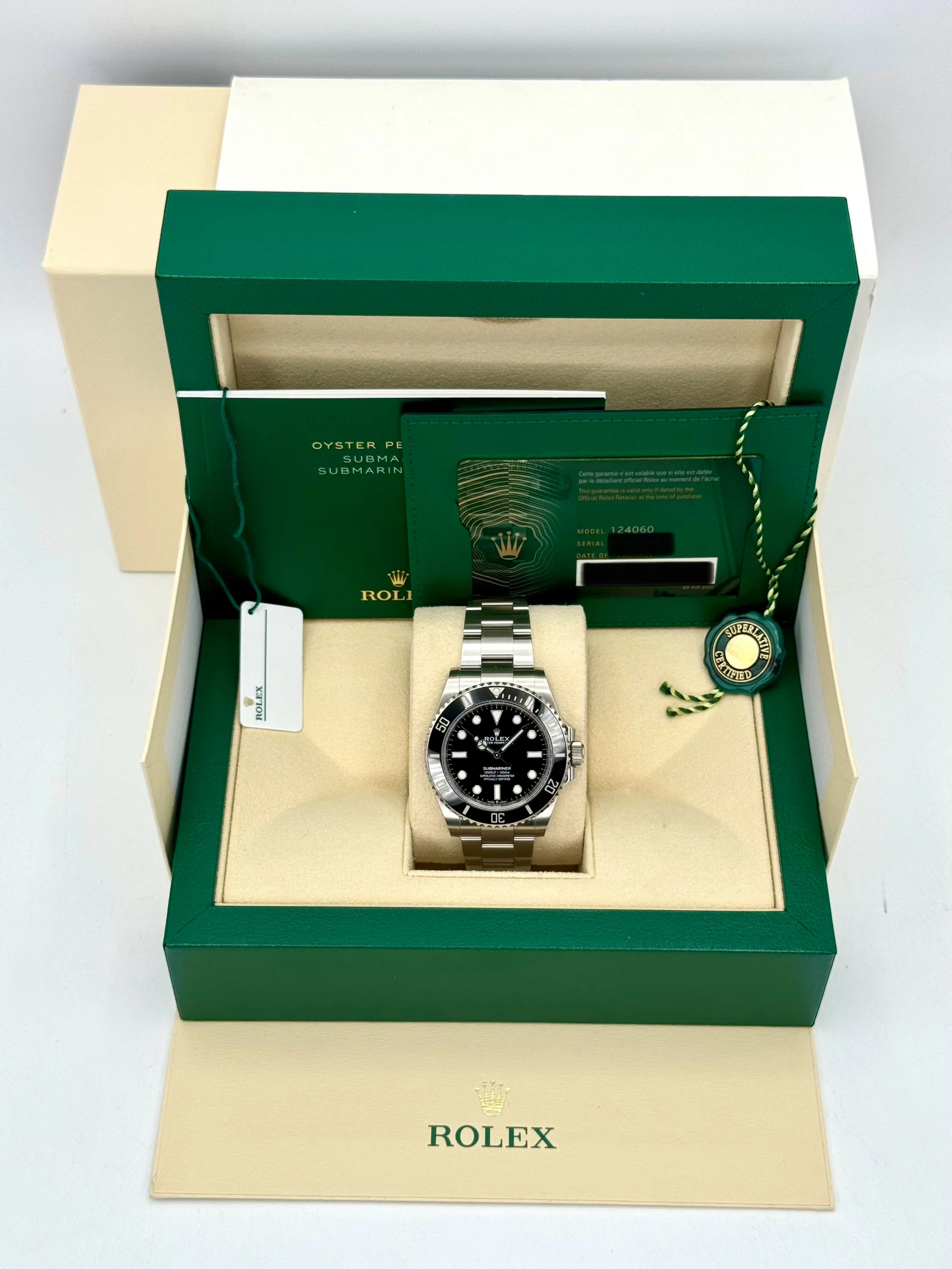 2022 Rolex Submariner 41mm 124060 Stainless Steel Black Dial - Image 10
