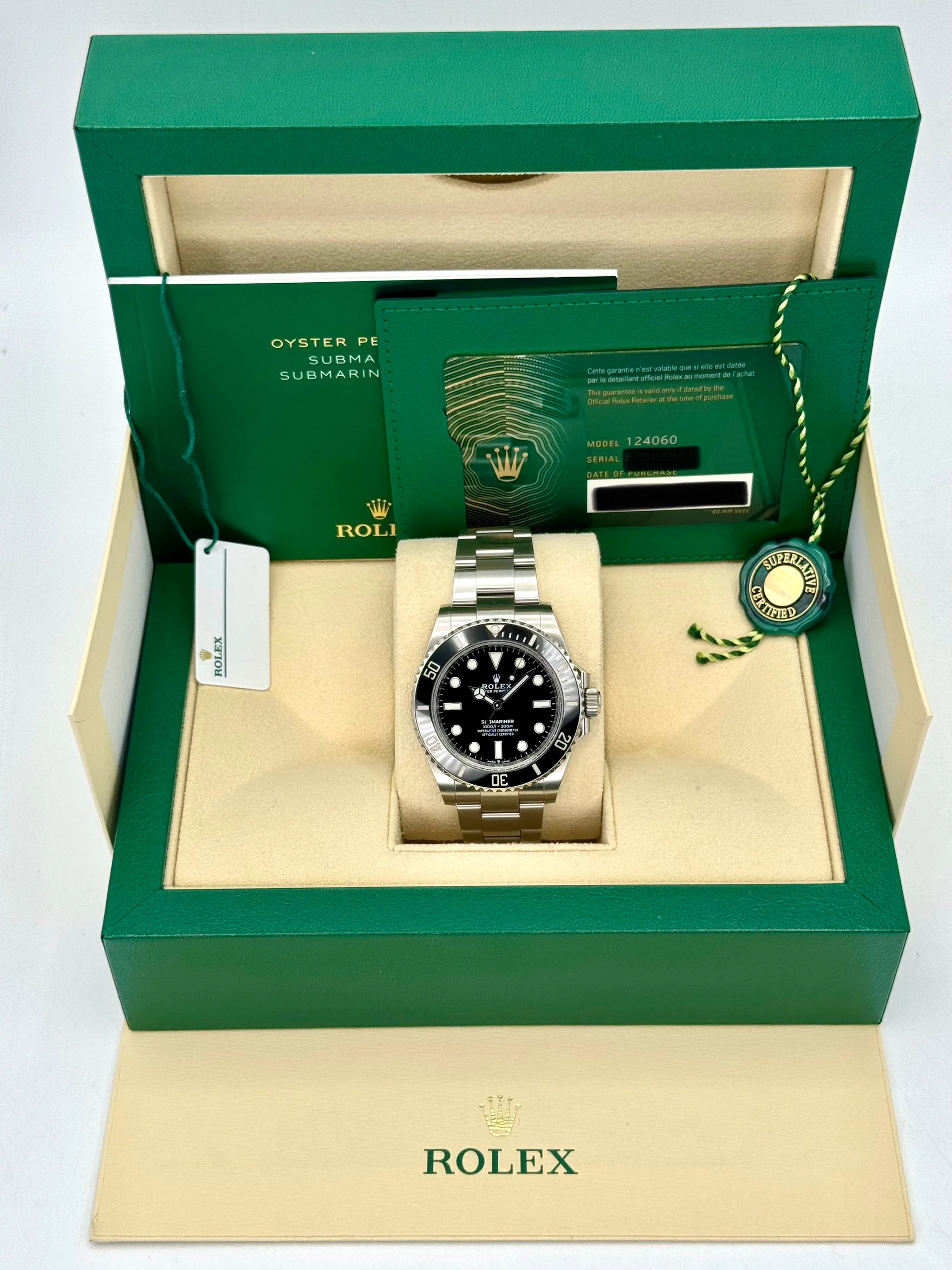 2022 Rolex Submariner 41mm 124060 Stainless Steel Black Dial - Image 9