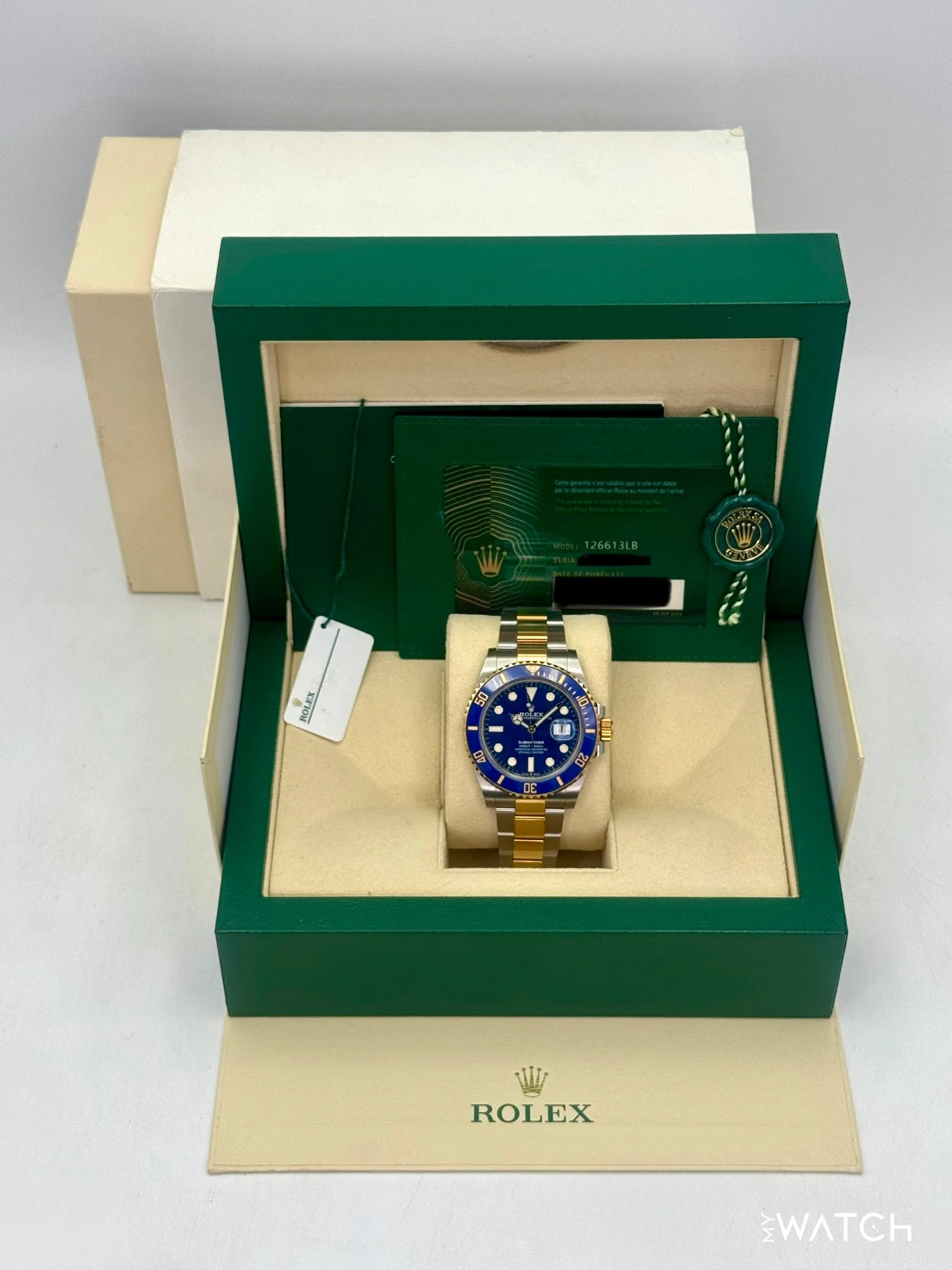 2022 Rolex Submariner "Bluesy" 41mm 126613LB Two-Tone Blue Dial - Image 9