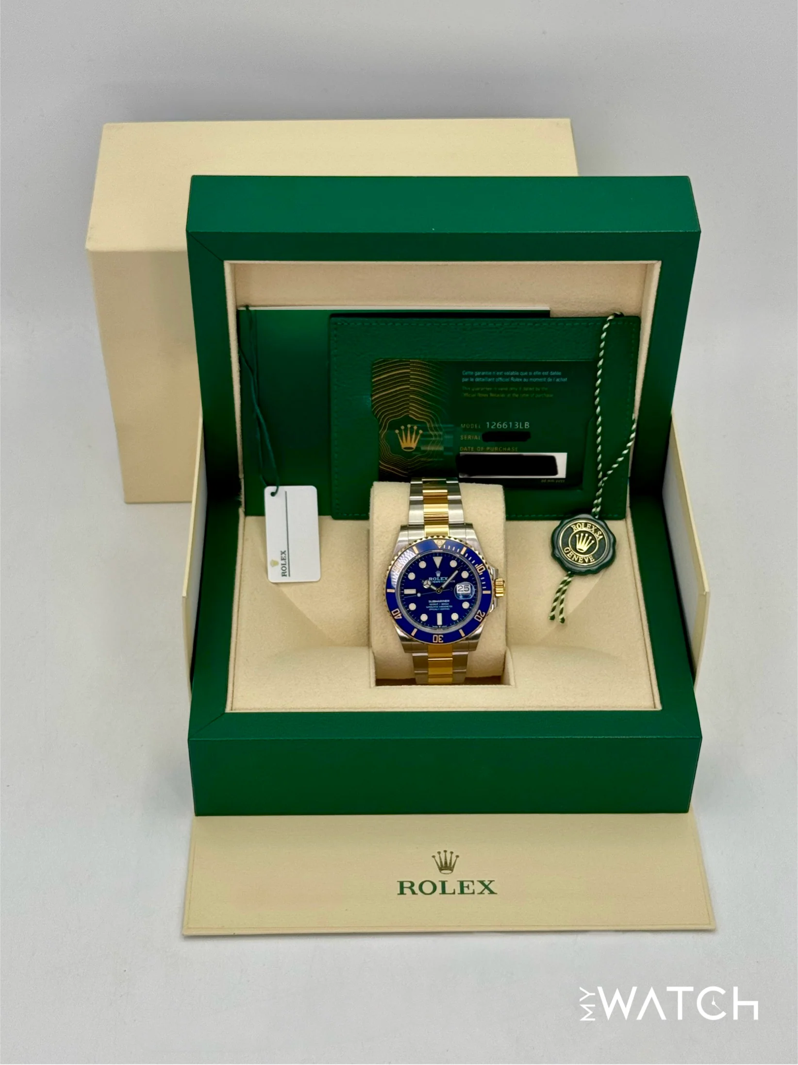 2022 Rolex Submariner "Bluesy" 41mm 126613LB Two-Tone Blue Dial - Image 9