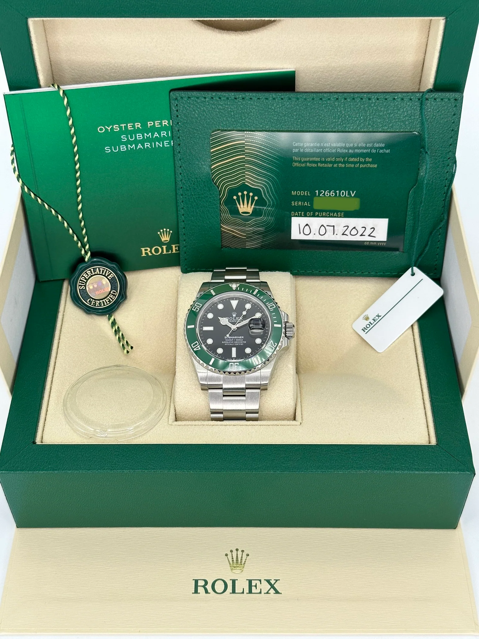 2022 Rolex Submariner "Starbucks" 41mm 126610LV Black Dial - Image 11