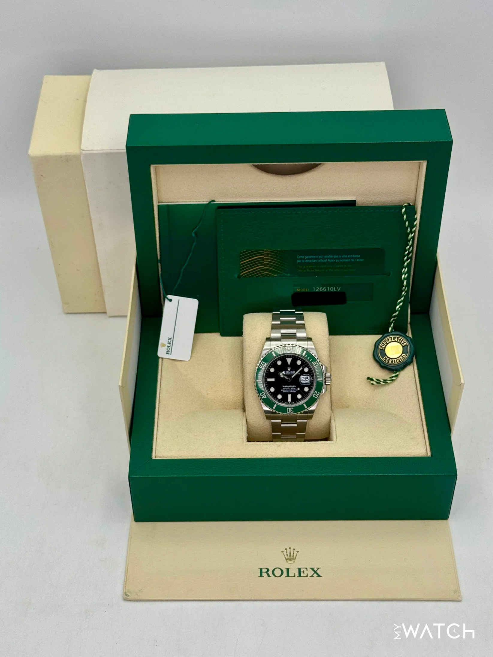 2022 Rolex Submariner "Starbucks" 41mm 126610LV Black Dial - Image 9