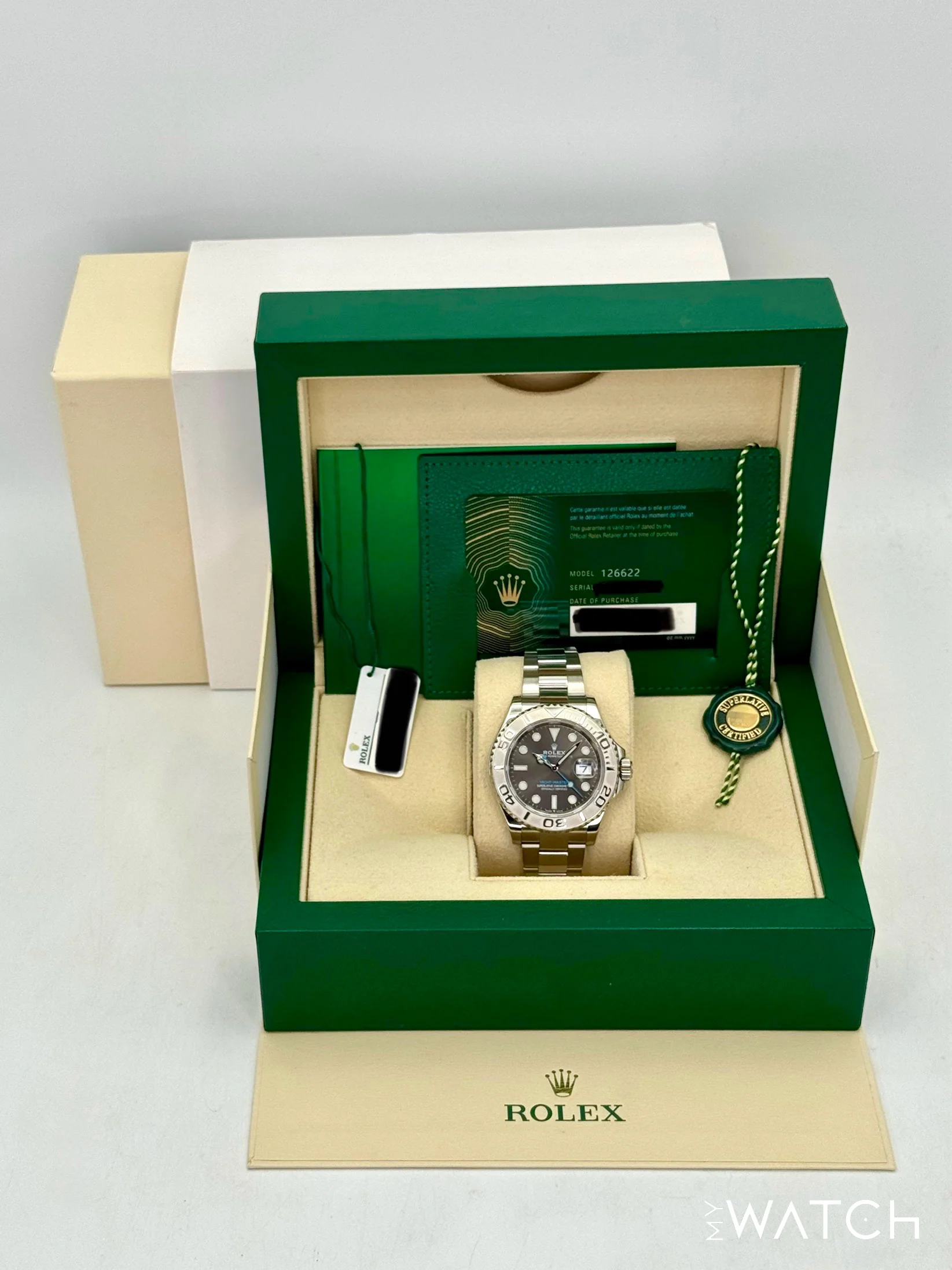 2022 Rolex Yacht-Master 40mm 126622 Stainless Steel Rhodium Dial - Image 9