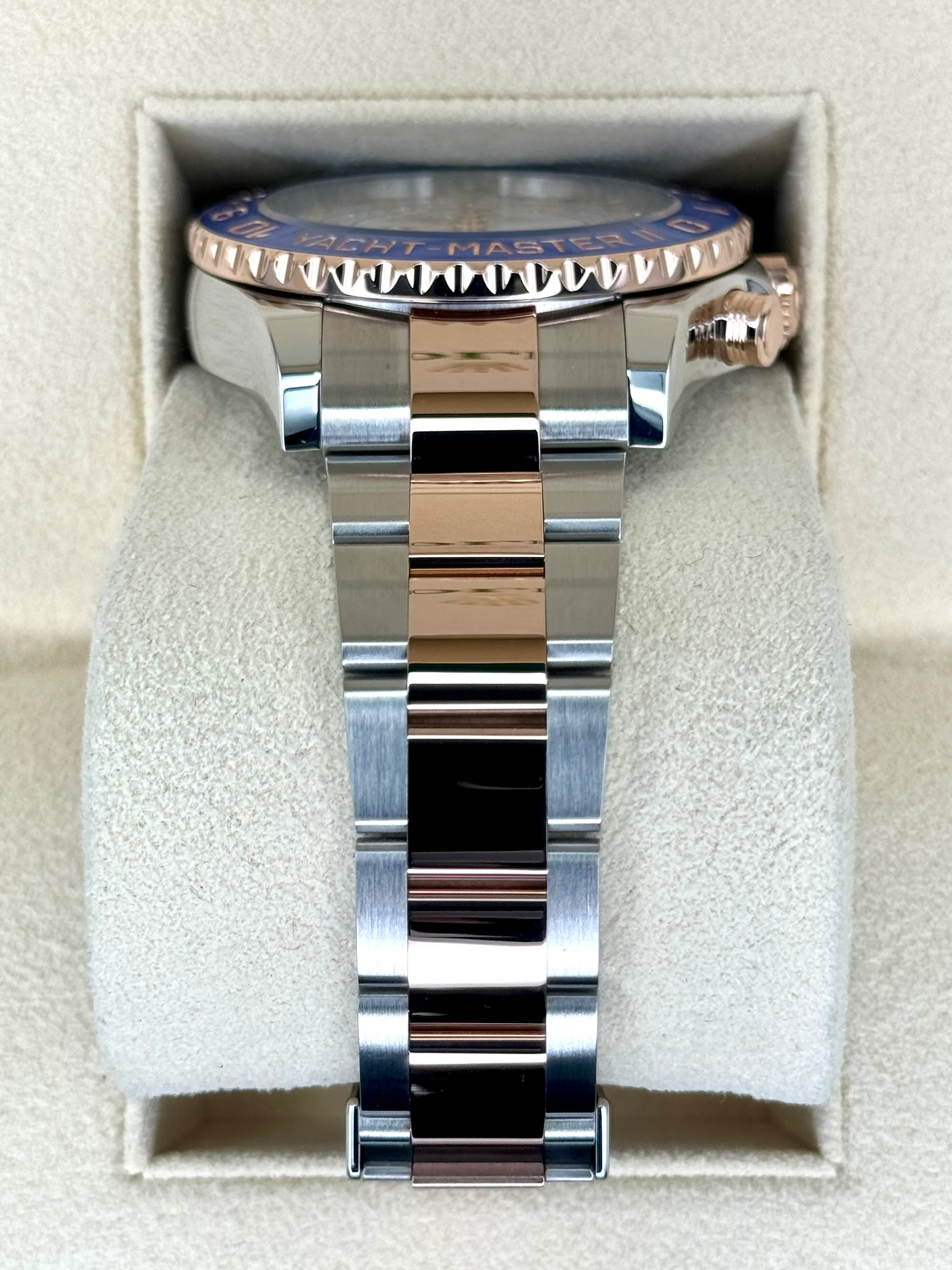 2022 Rolex Yacht-Master II 44mm 116681 Two-Tone White Dial - Image 3