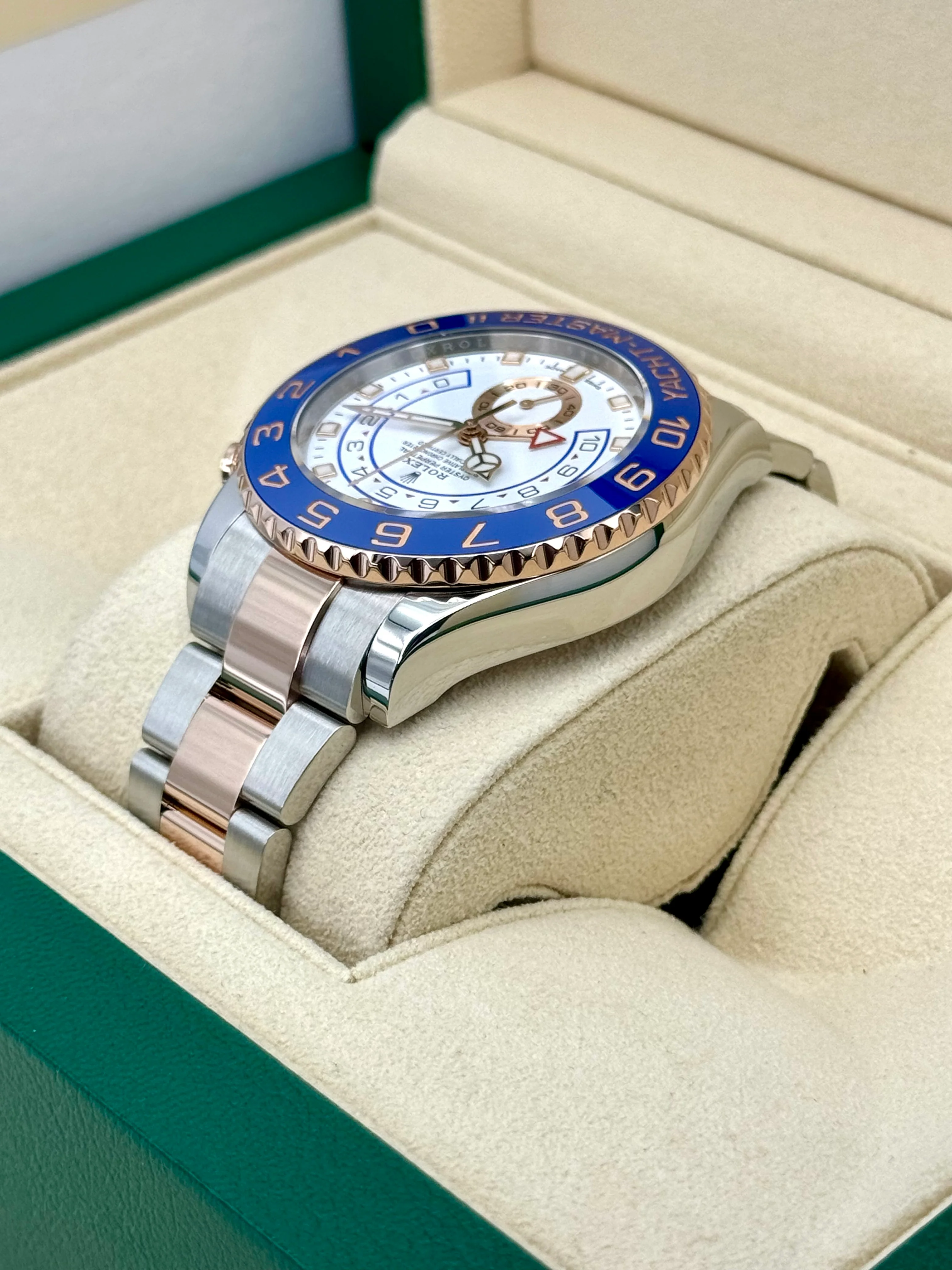 2022 Rolex Yacht-Master II 44mm 116681 Two-Tone White Dial - Image 7