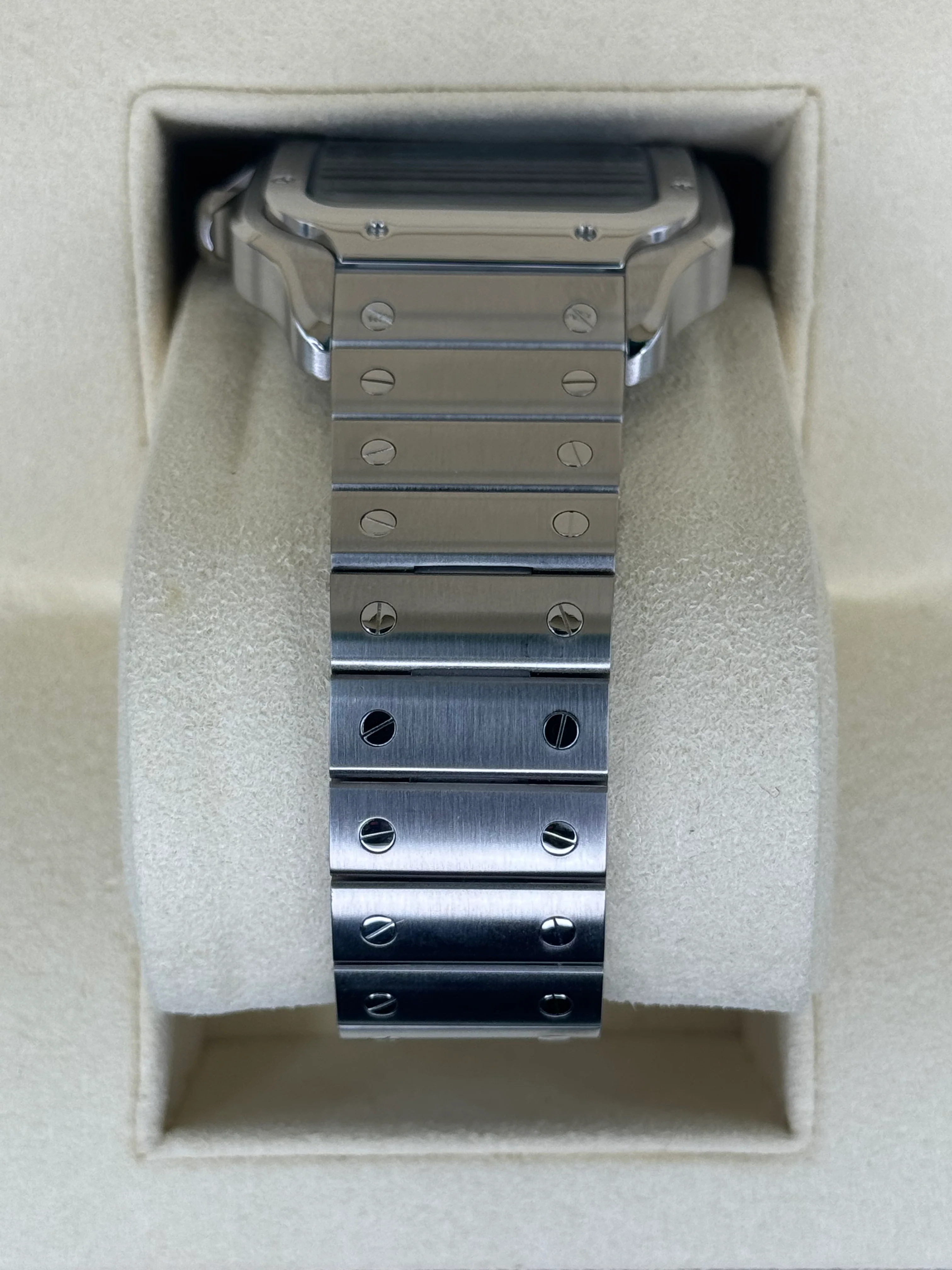 2022 Santos De Cartier 39.8mm WSSA0018 Stainless Steel Blue Dial - Image 4