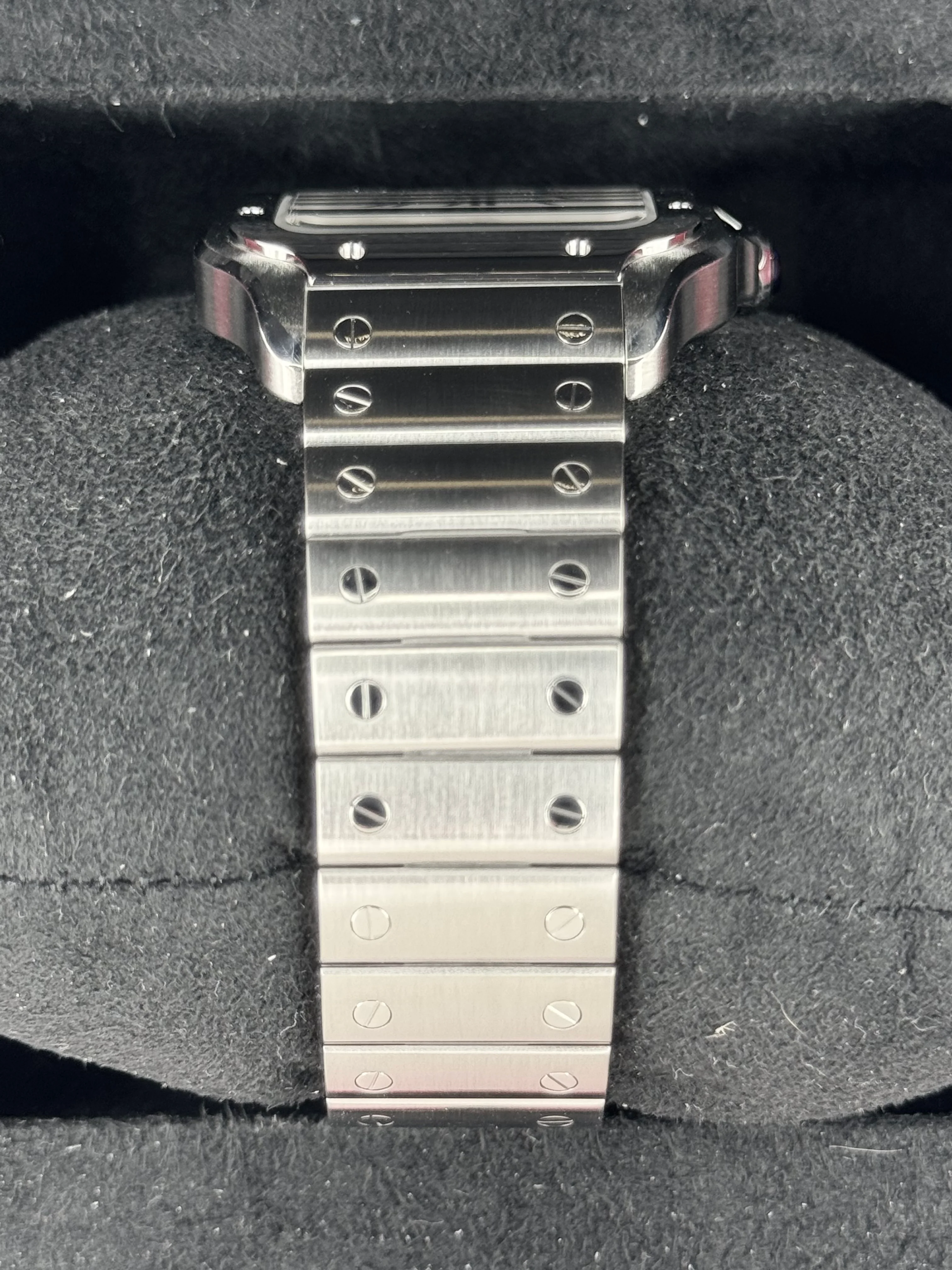 2022 Santos De Cartier 39.8mm WSSA0018 Stainless Steel White Dial - Image 3