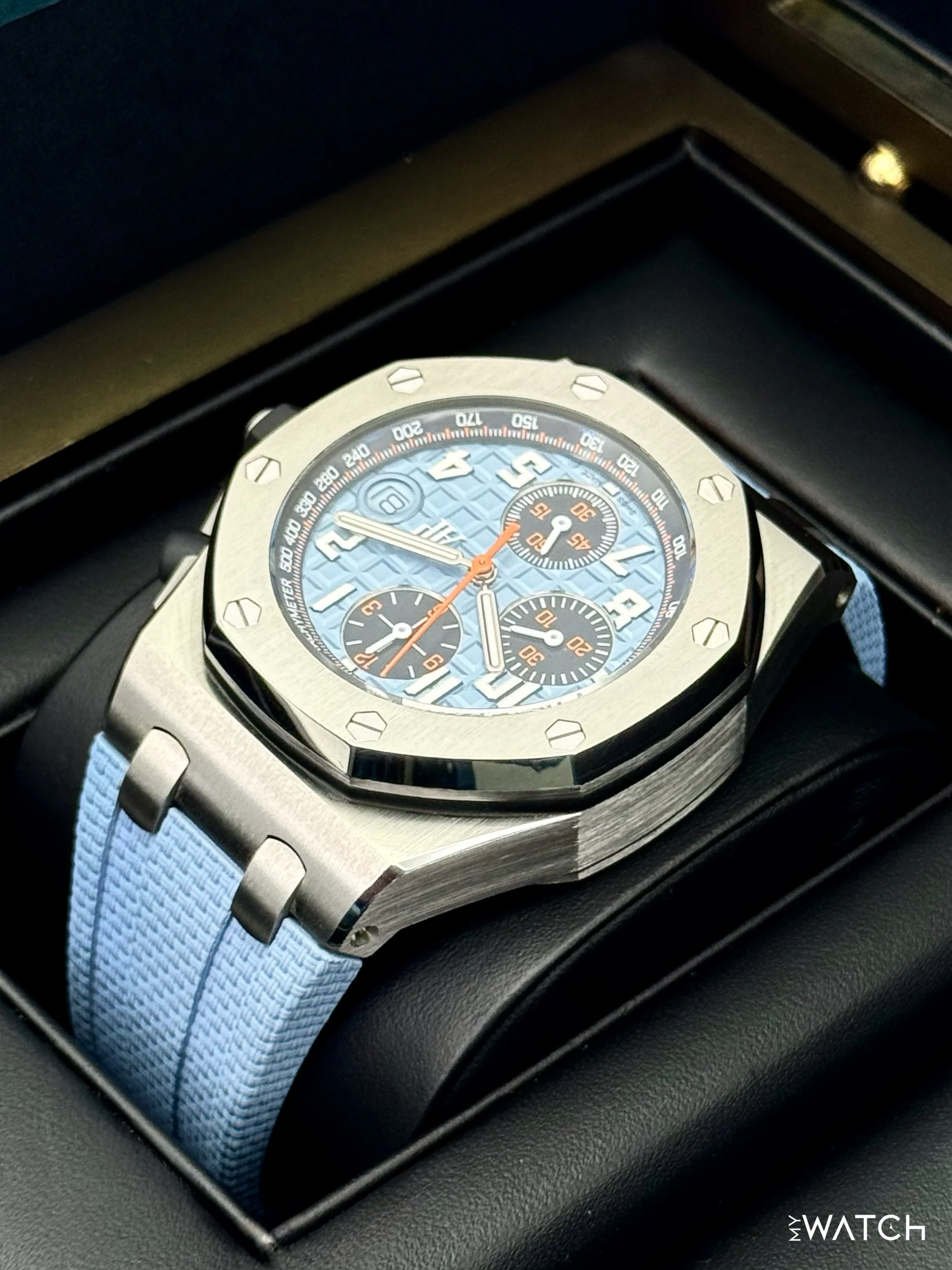 2023 Audemars Piguet Royal Oak Offshore Chrono 42mm 26238ST Blue Dial - Image 7