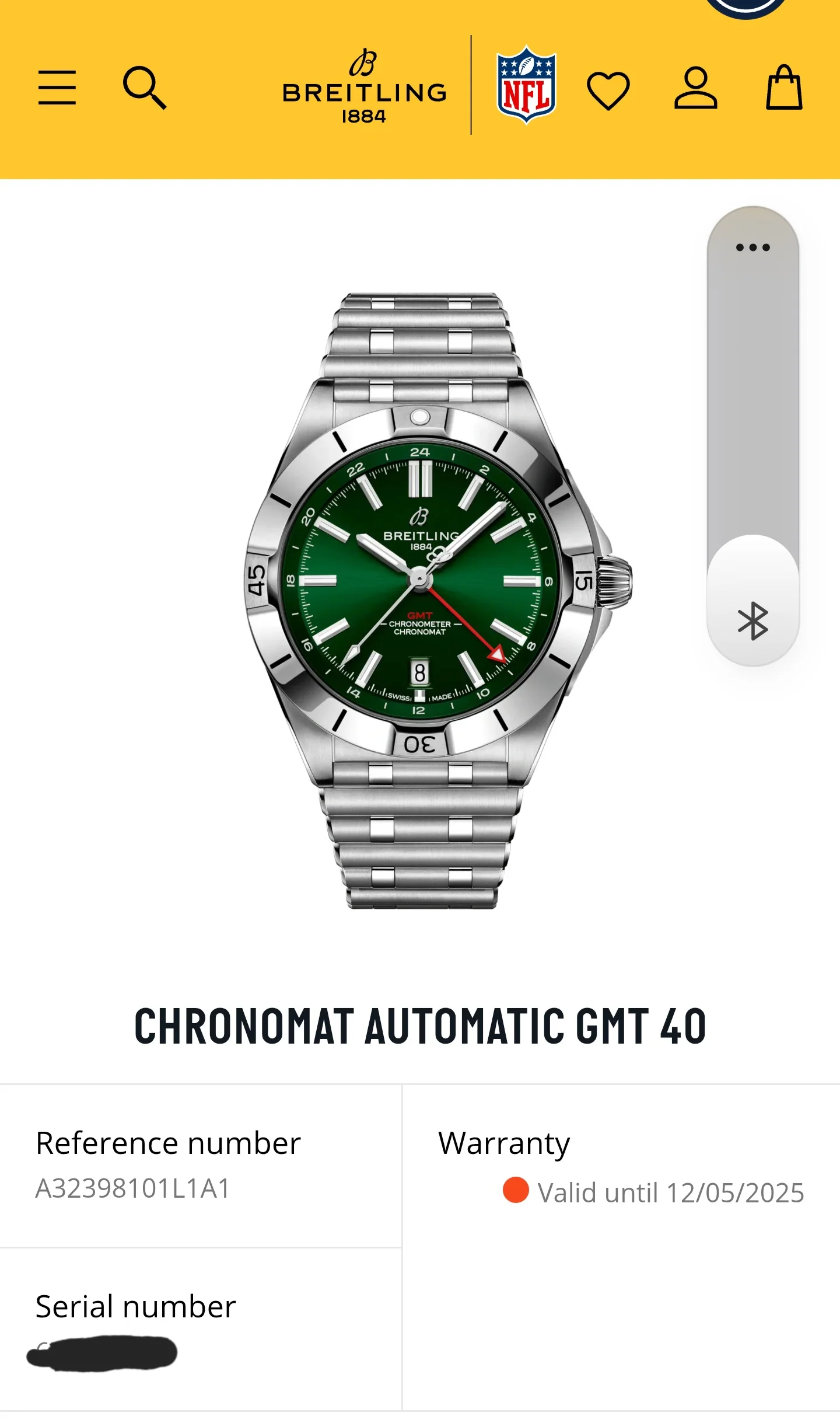 2023 Breitling Chronomat GMT 40mm A32398 Stainless Steel Green Dial - Image 9