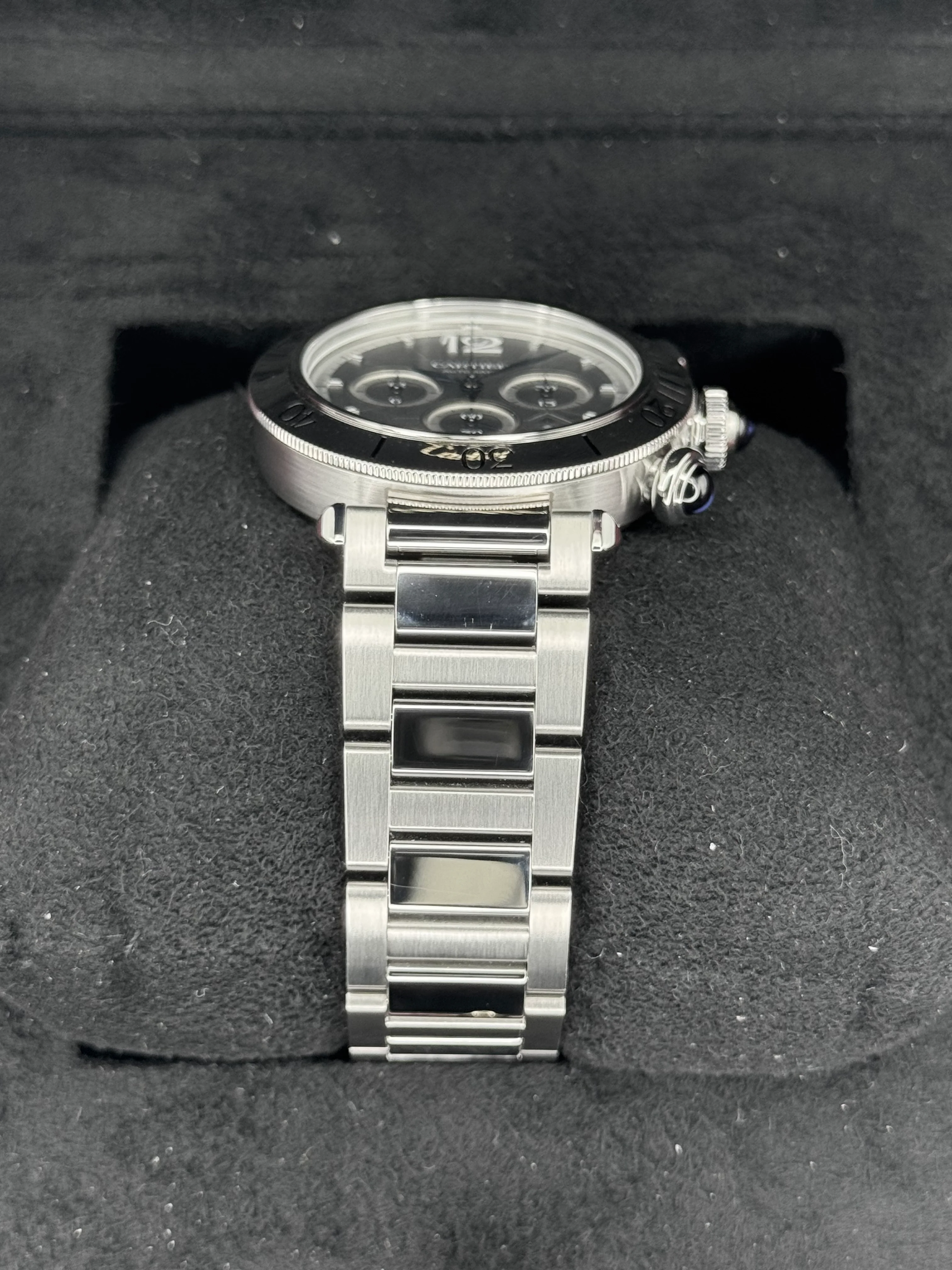 NEW 2023 Cartier Pasha 41mm Wspa0027 Chronograph Grey Dial - Image 3