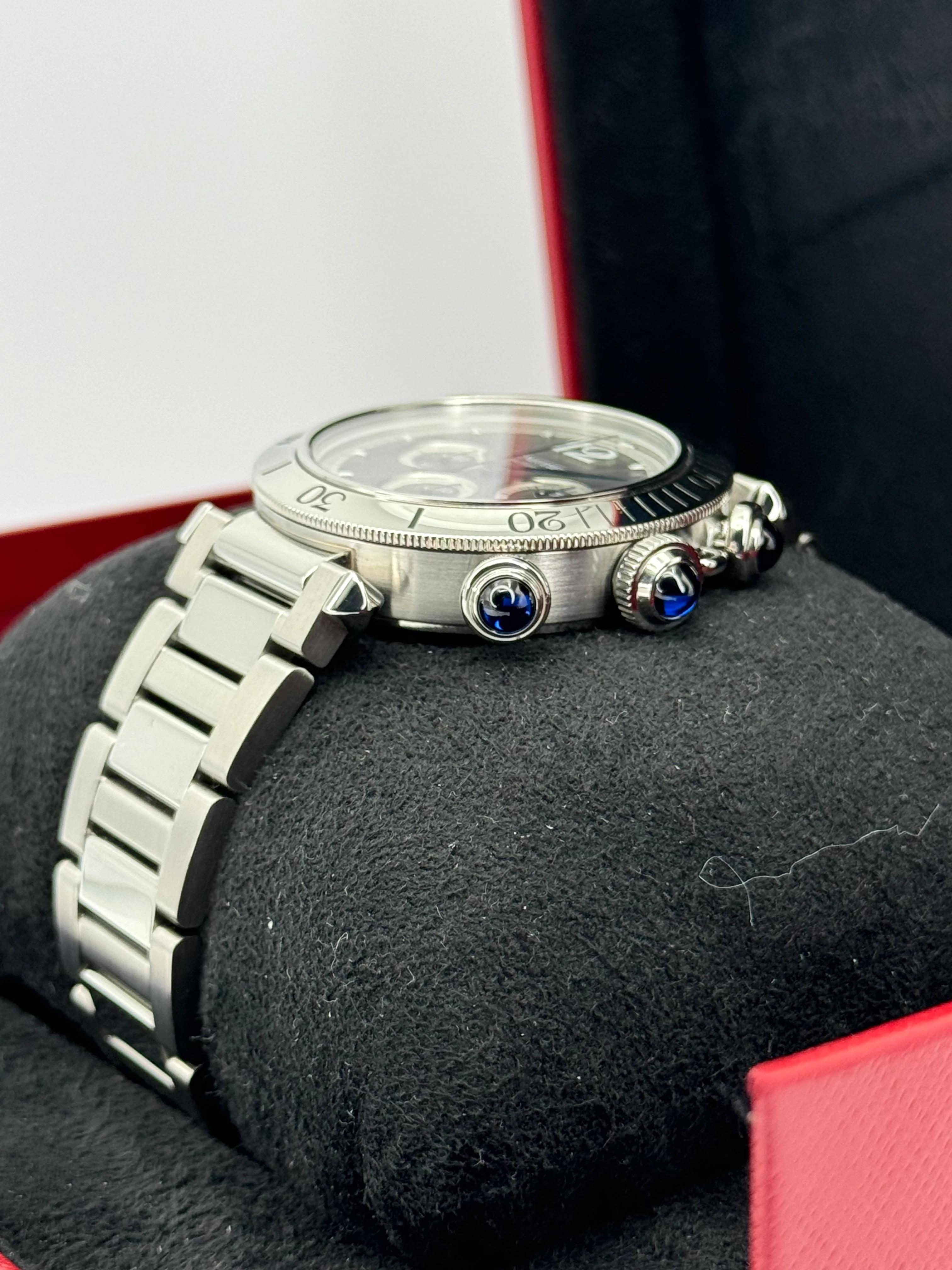 NEW 2023 Cartier Pasha 41mm Wspa0027 Chronograph Grey Dial - Image 5