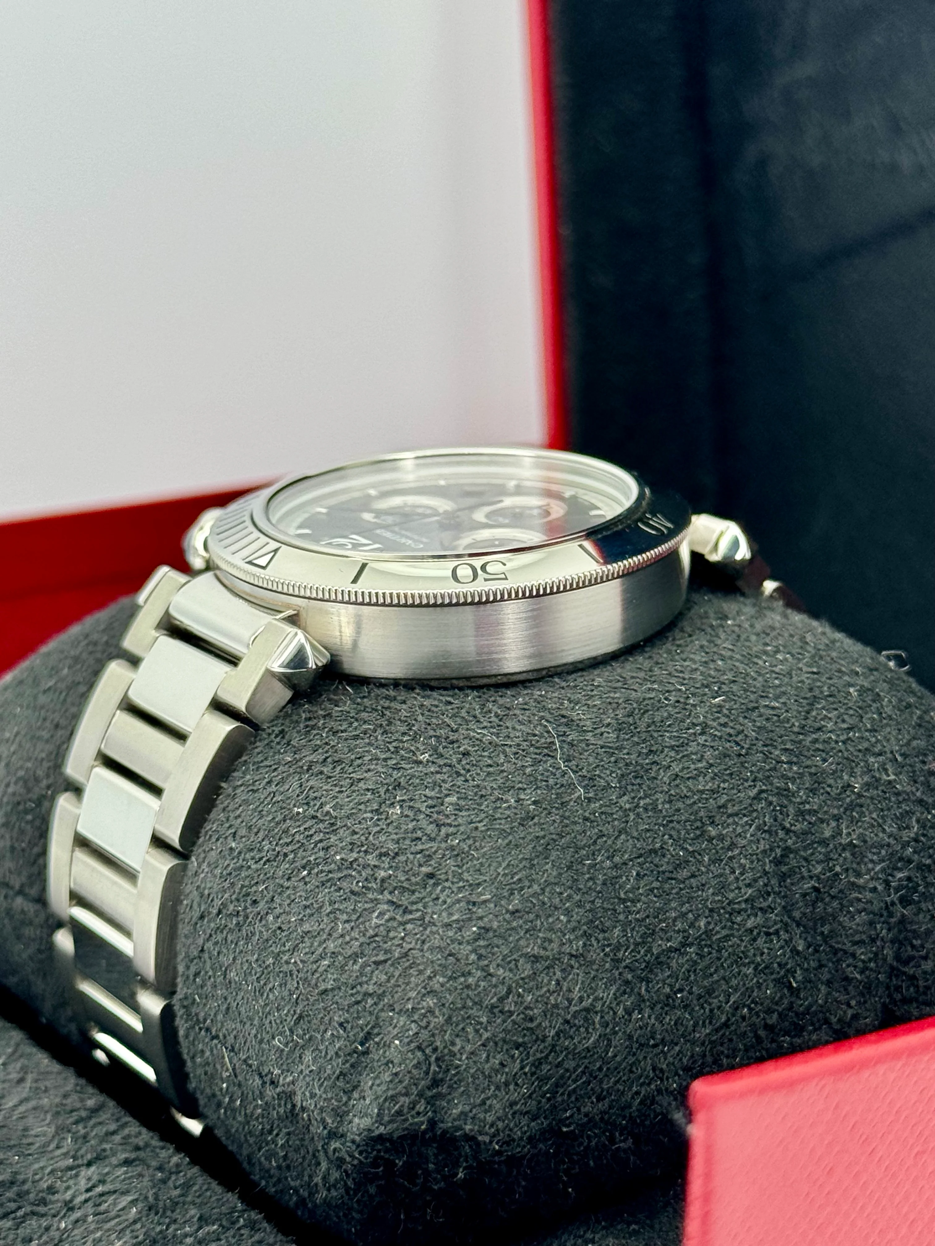 NEW 2023 Cartier Pasha 41mm Wspa0027 Chronograph Grey Dial - Image 7