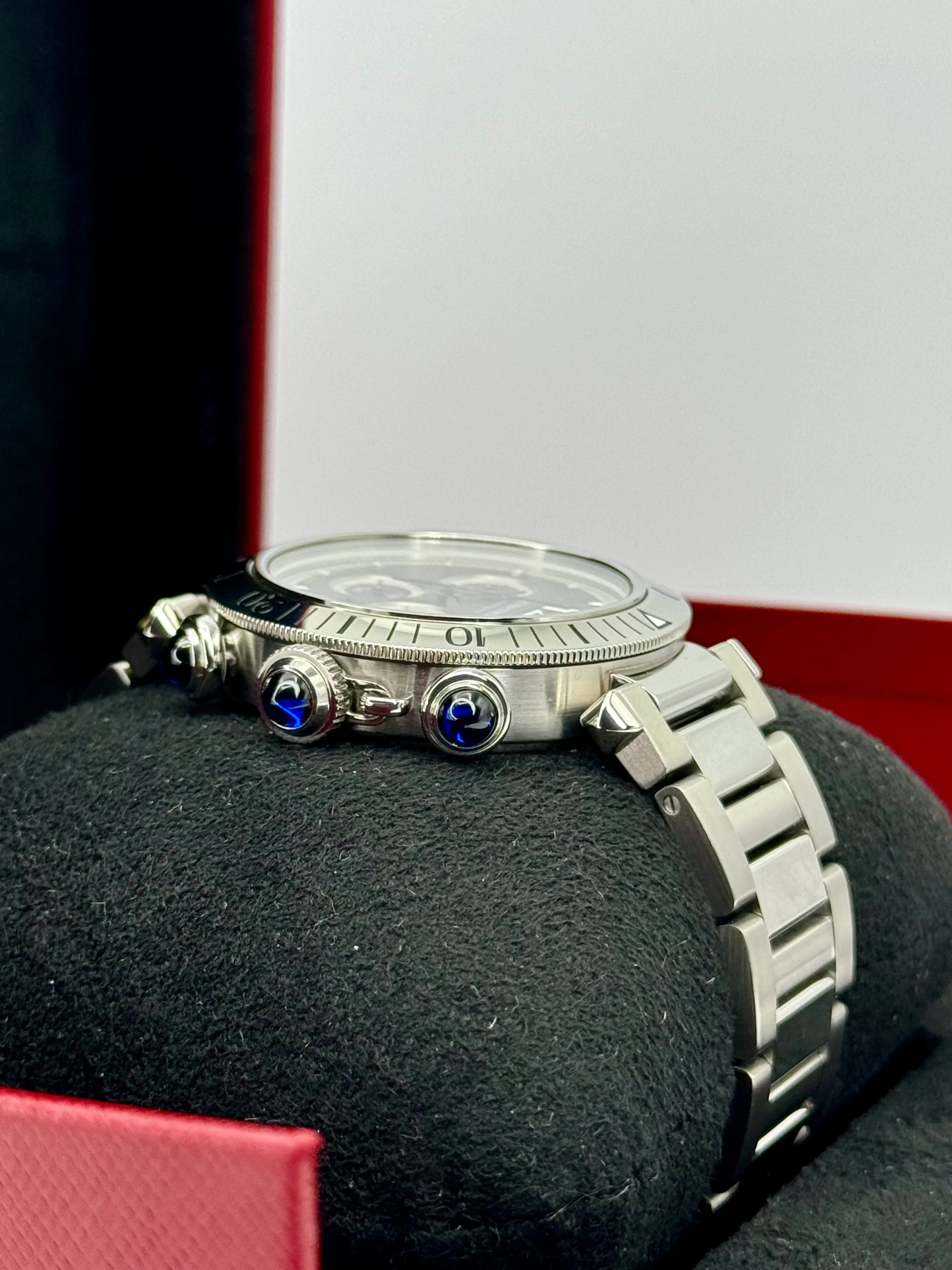 NEW 2023 Cartier Pasha 41mm Wspa0027 Chronograph Grey Dial - Image 8