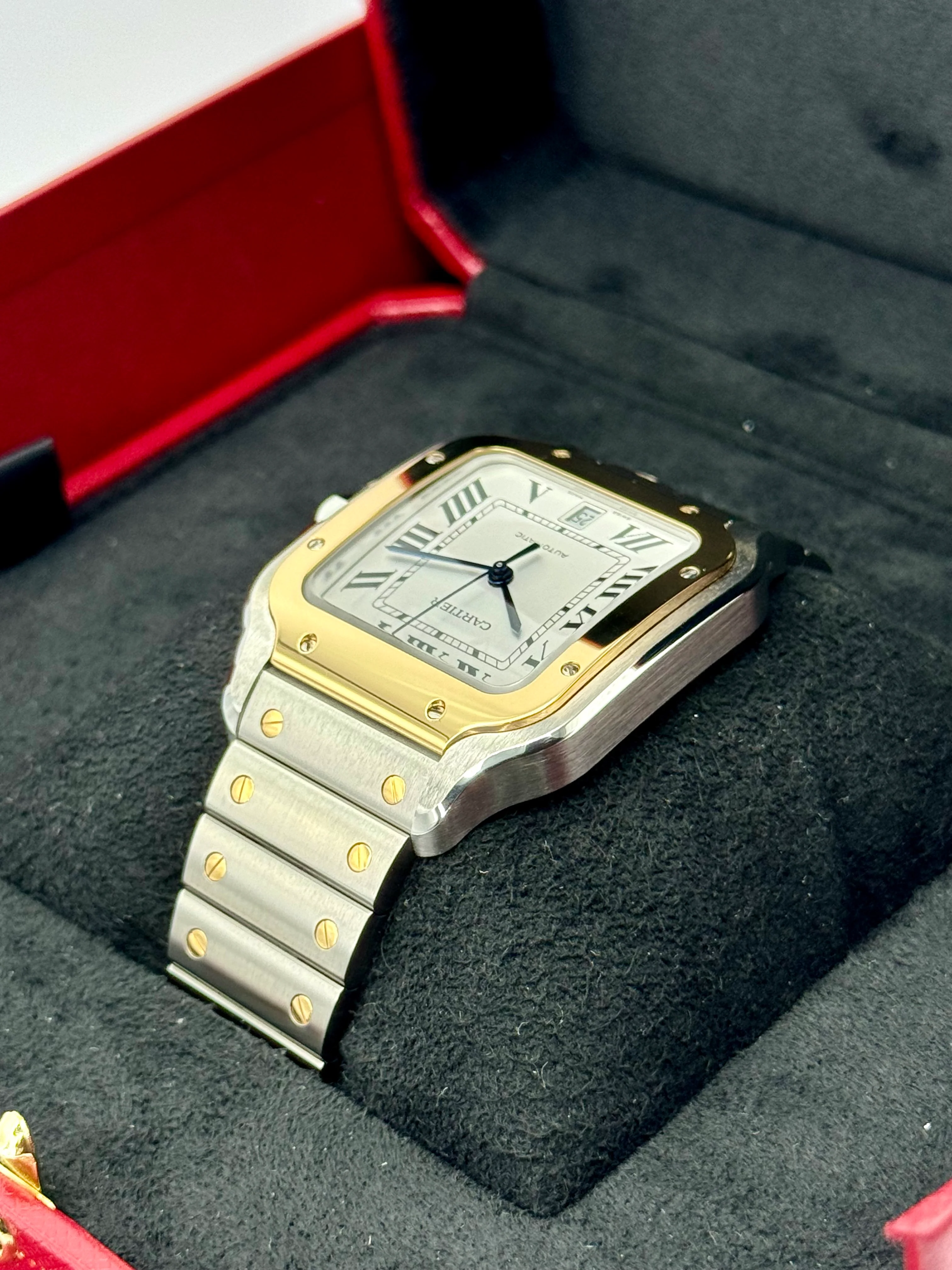 2023 Cartier Santos de Cartier 39.8mm W2SA0009 Two-Tone White Dial - Image 7