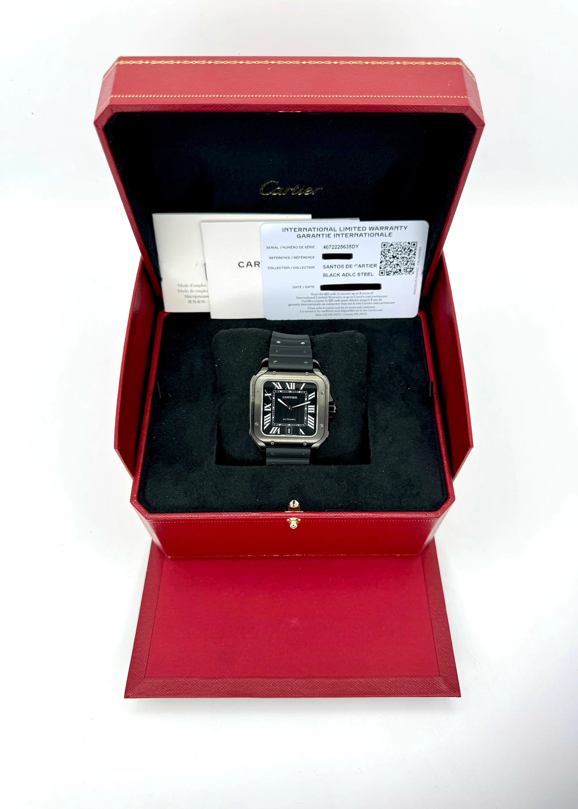 2023 Cartier Santos De Cartier 39.8mm WSSA0039 Steel Black Dial - Image 11