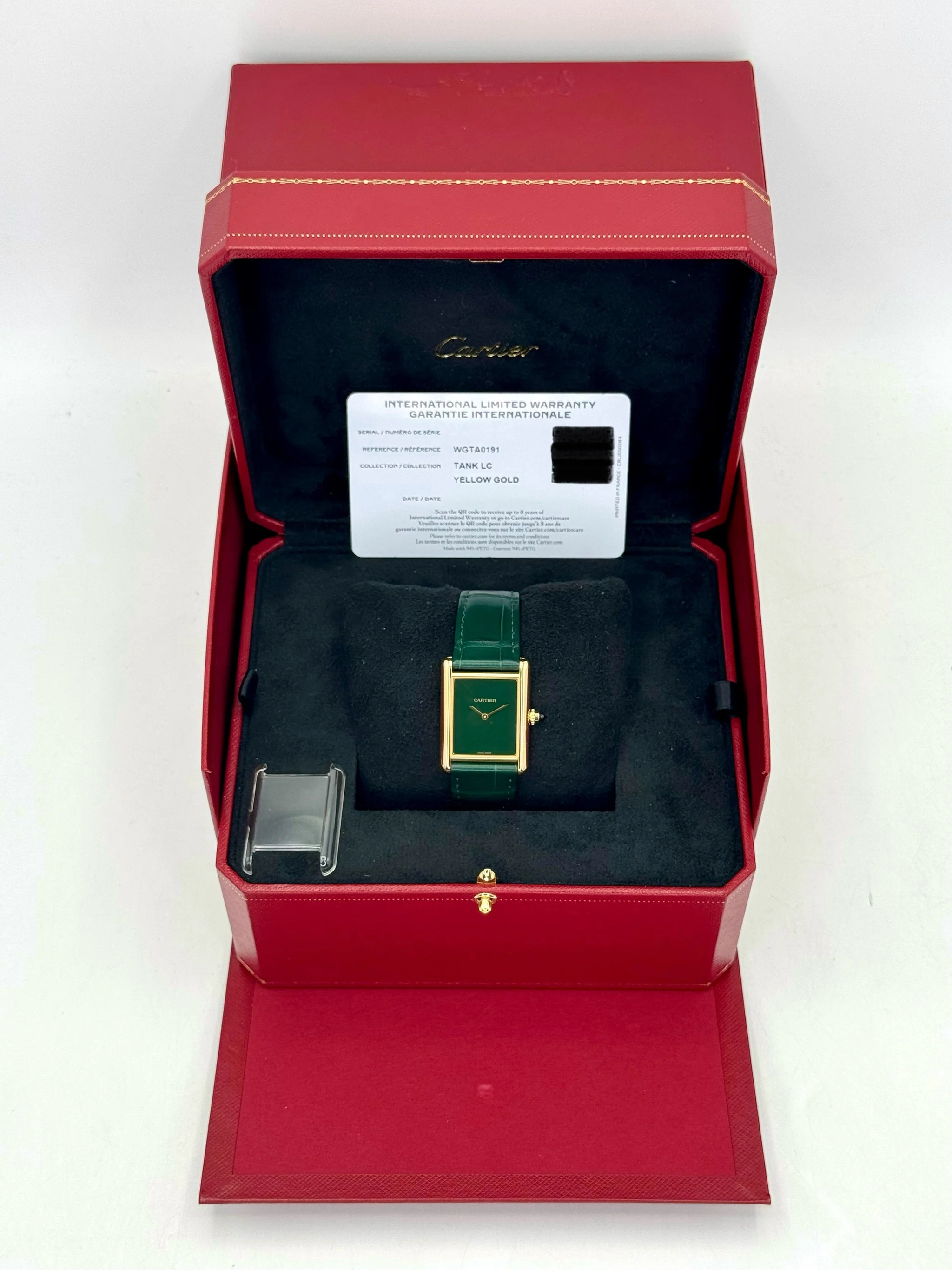 2023 Cartier Tank Louis Cartier Large 33.7mm WGTA0191 Gold White Dial - Image 9