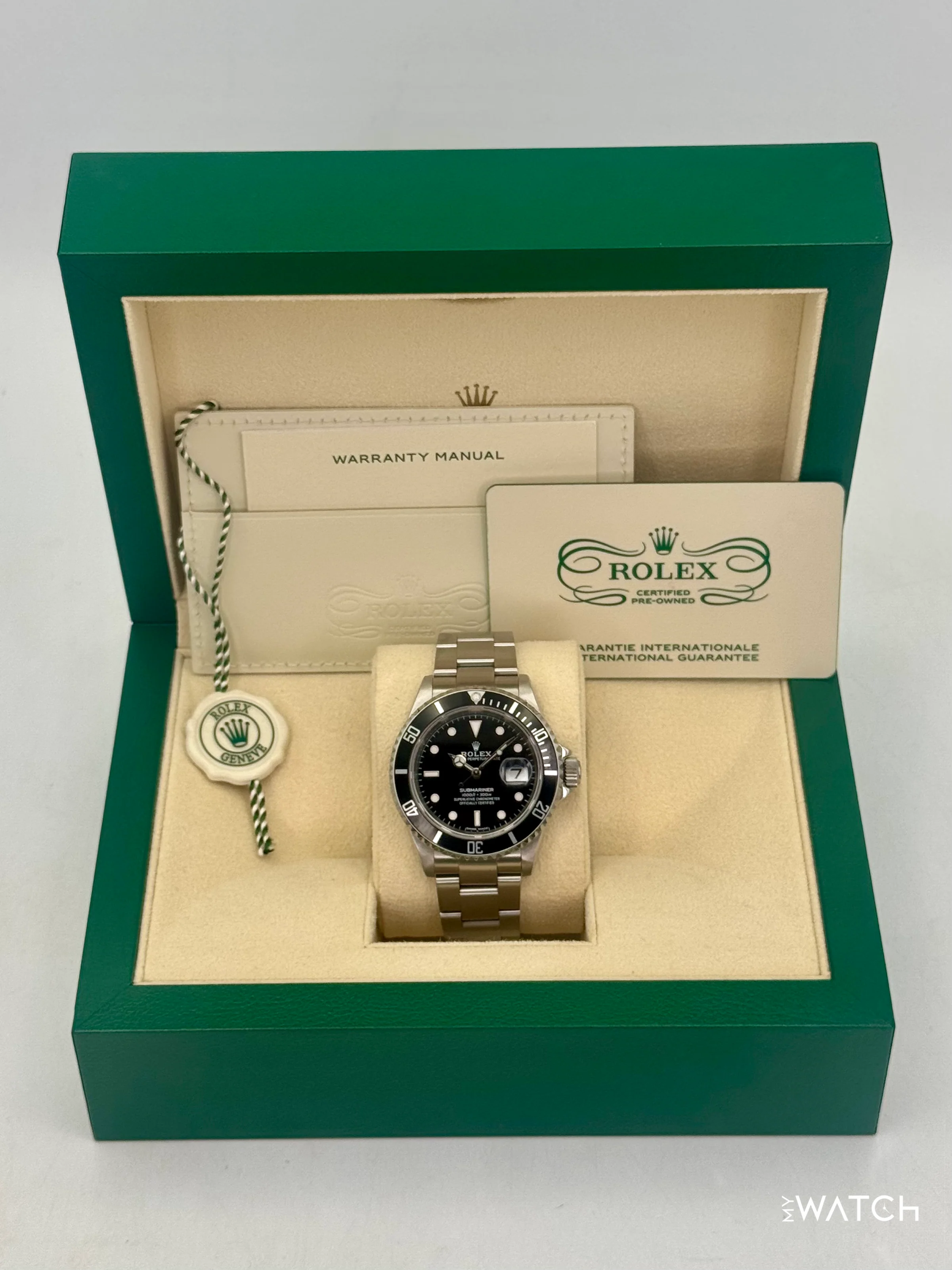 2023 CPO Rolex Submariner 40mm 16610 Stainless Steel Black Dial (CPO) - Image 10