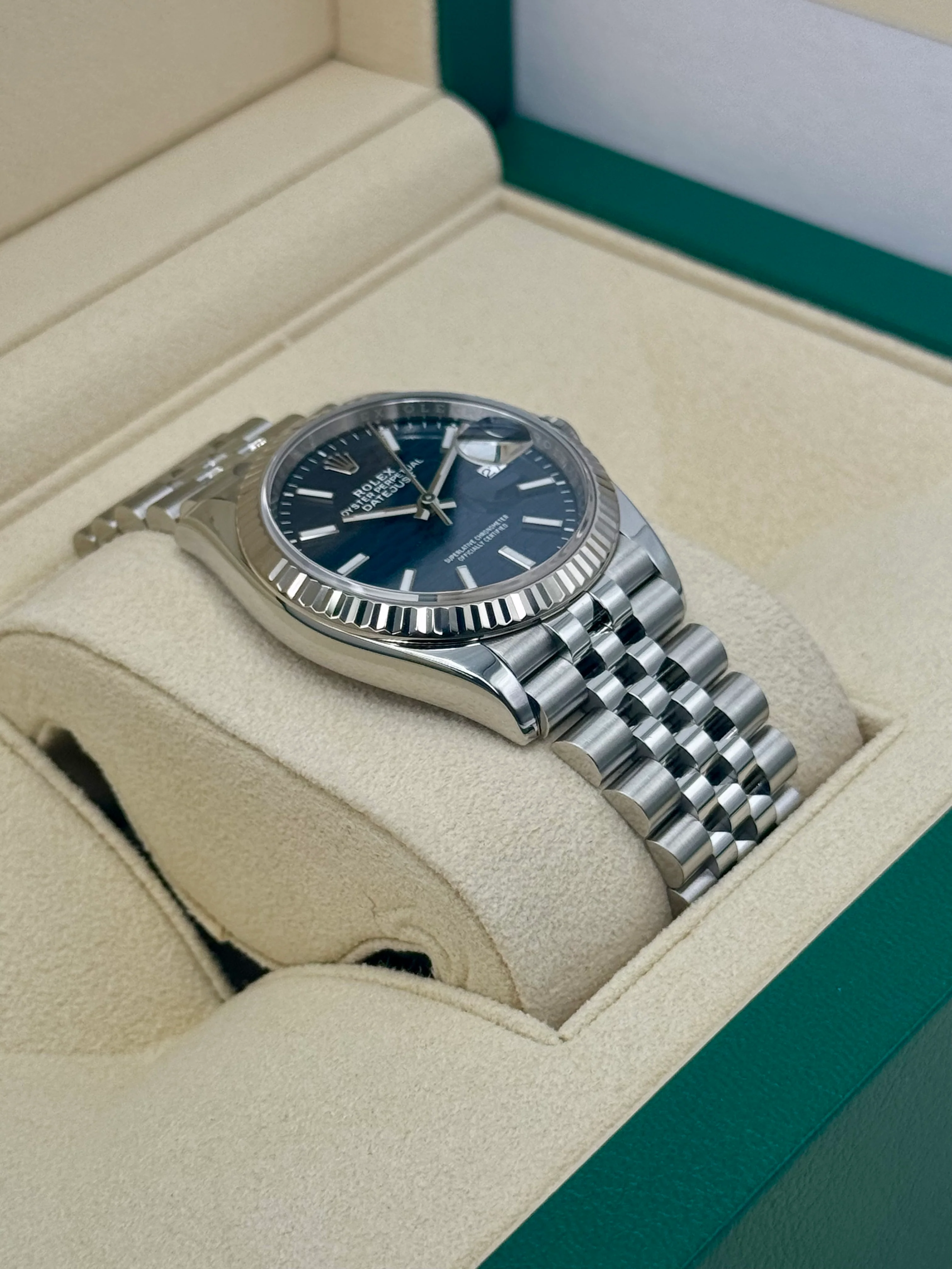 2023 Datejust 36mm 126234 Stainless Steel Jubilee Blue Motif Dial - Image 6