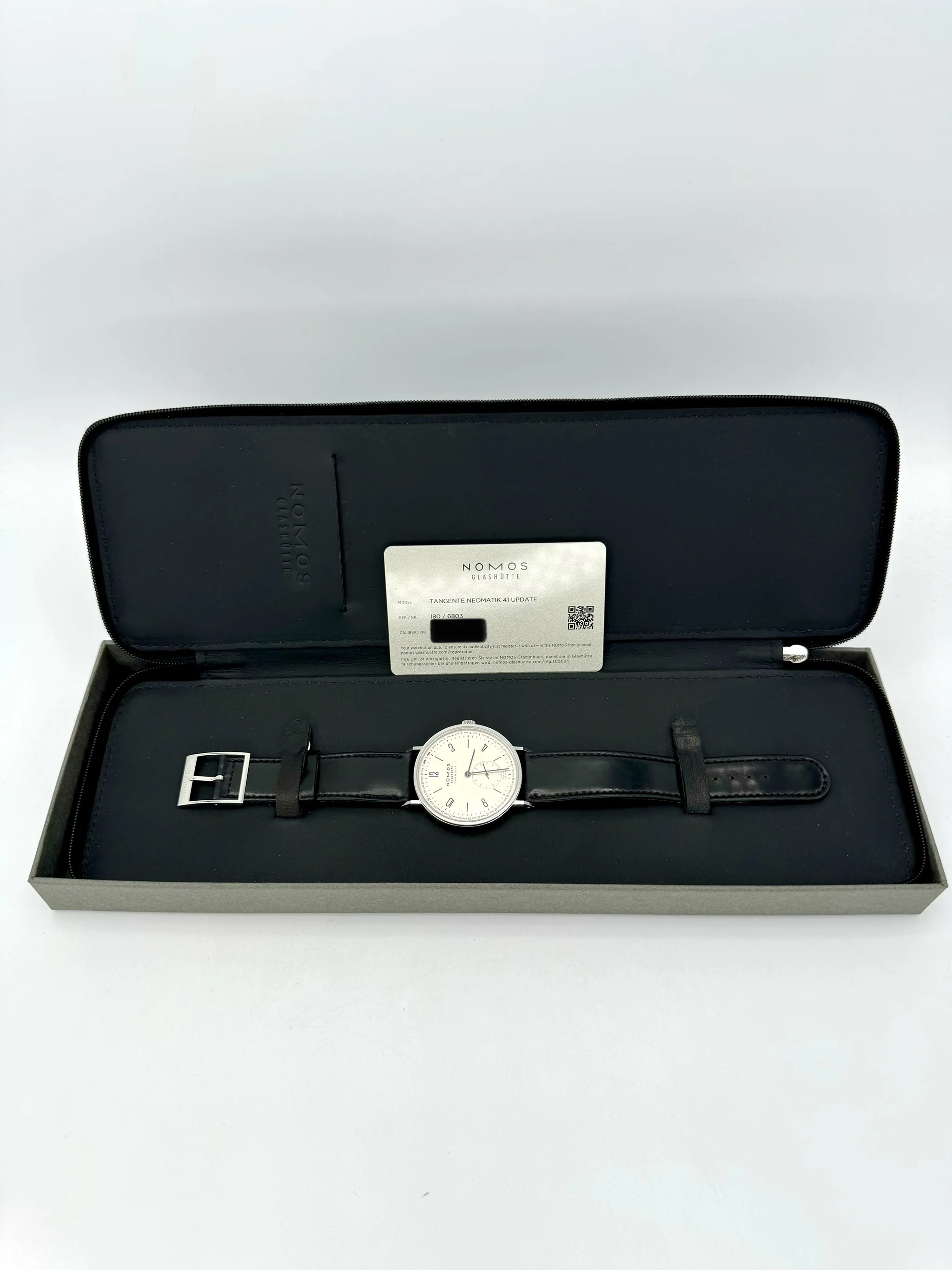 2023 Nomos Tangente Neomatik 41 Update Stainless Steel White Dial - Image 11