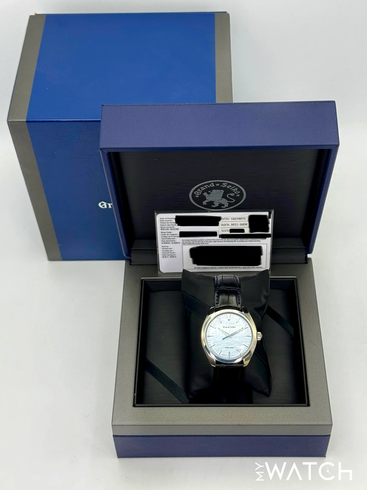 2023 Grand Seiko Elegance Collection 38.5mm SBGY007G Stainless Steel Blue Dial - Image 10