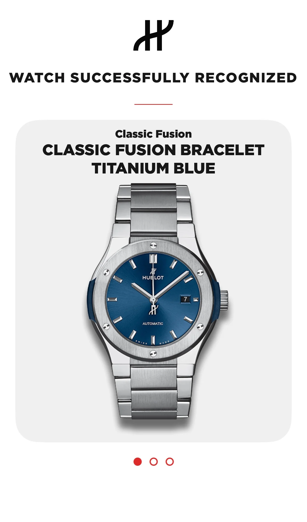 2023 Hublot Classic Fusion 42mm 548.NX.7170.NX Titanium Blue Dial - Image 9