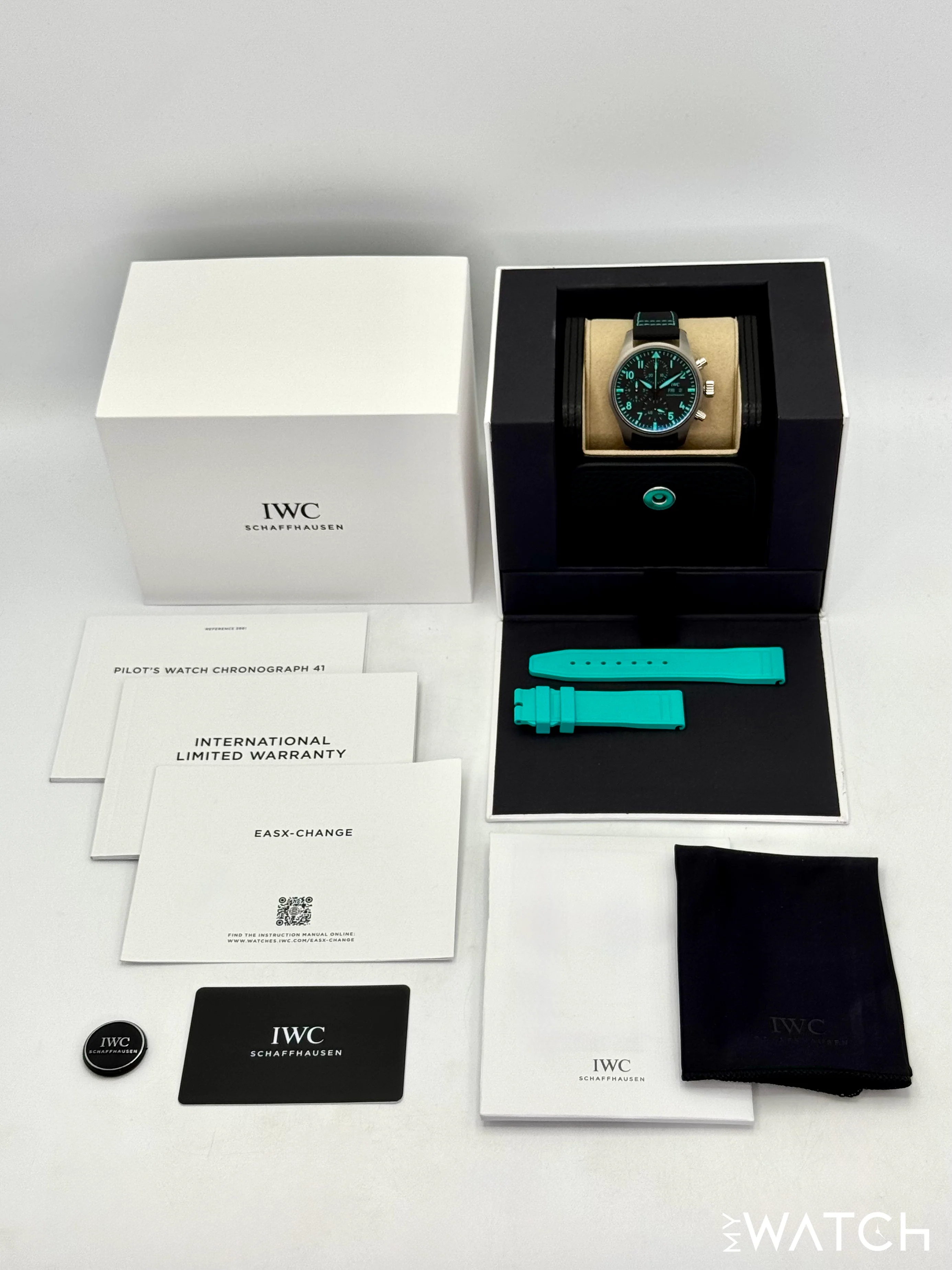 2023 IWC Pilot's Chronograph 41mm IW388108 Titanium Black Dial - Image 11