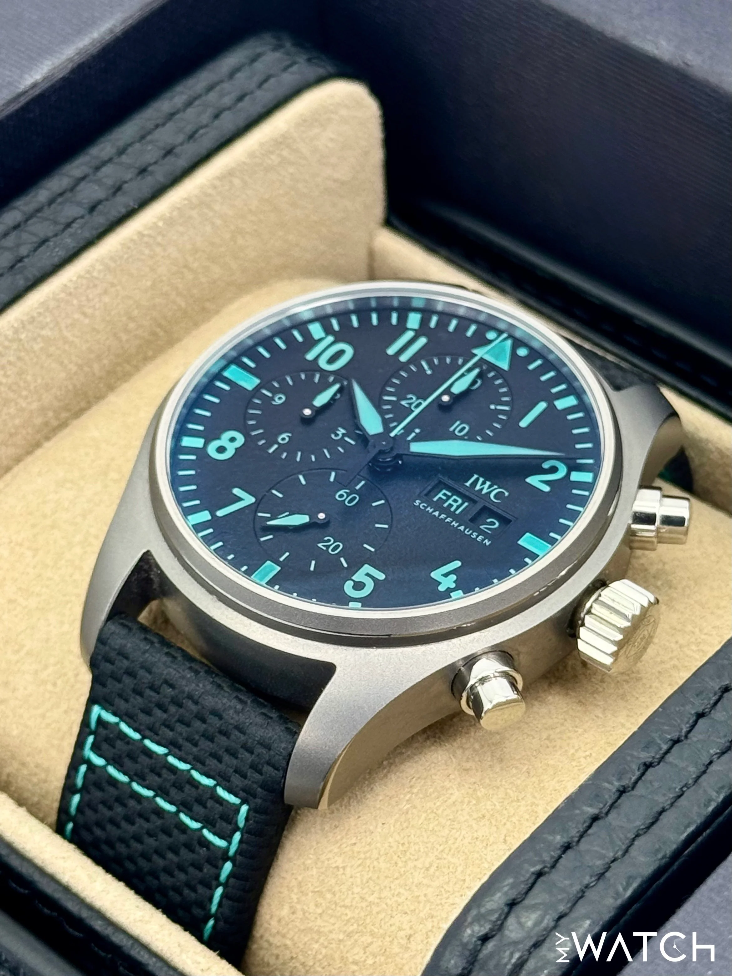 2023 IWC Pilot's Chronograph 41mm IW388108 Titanium Black Dial - Image 5