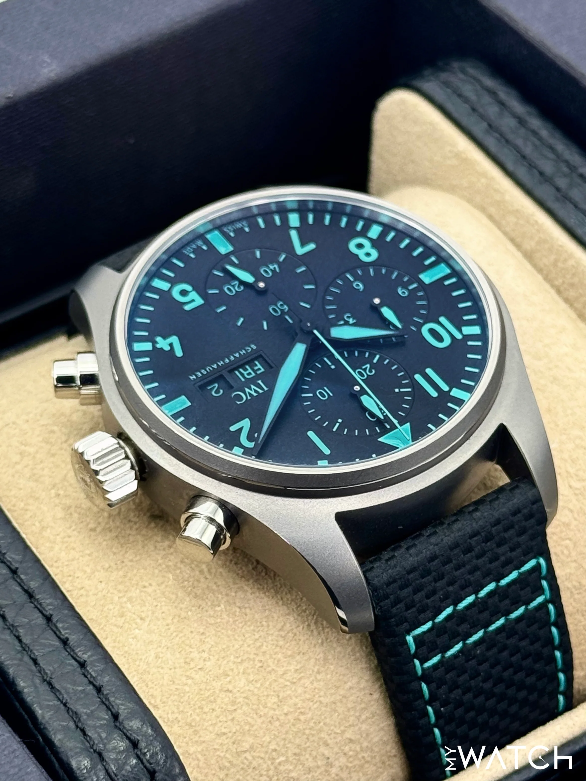 2023 IWC Pilot's Chronograph 41mm IW388108 Titanium Black Dial - Image 8