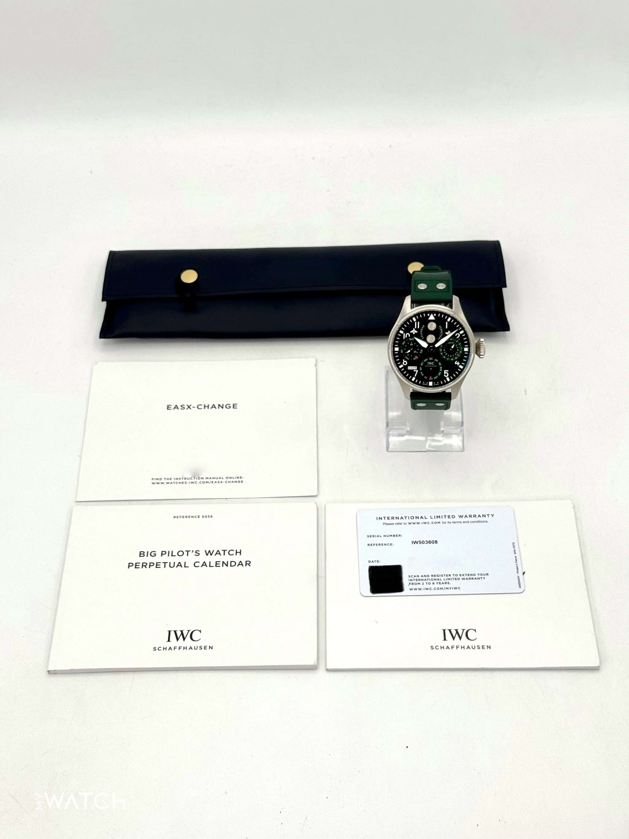 2023 IWC Pilot's Watch Perpetual Calendar 46.2mm IW503608 Green - Image 10