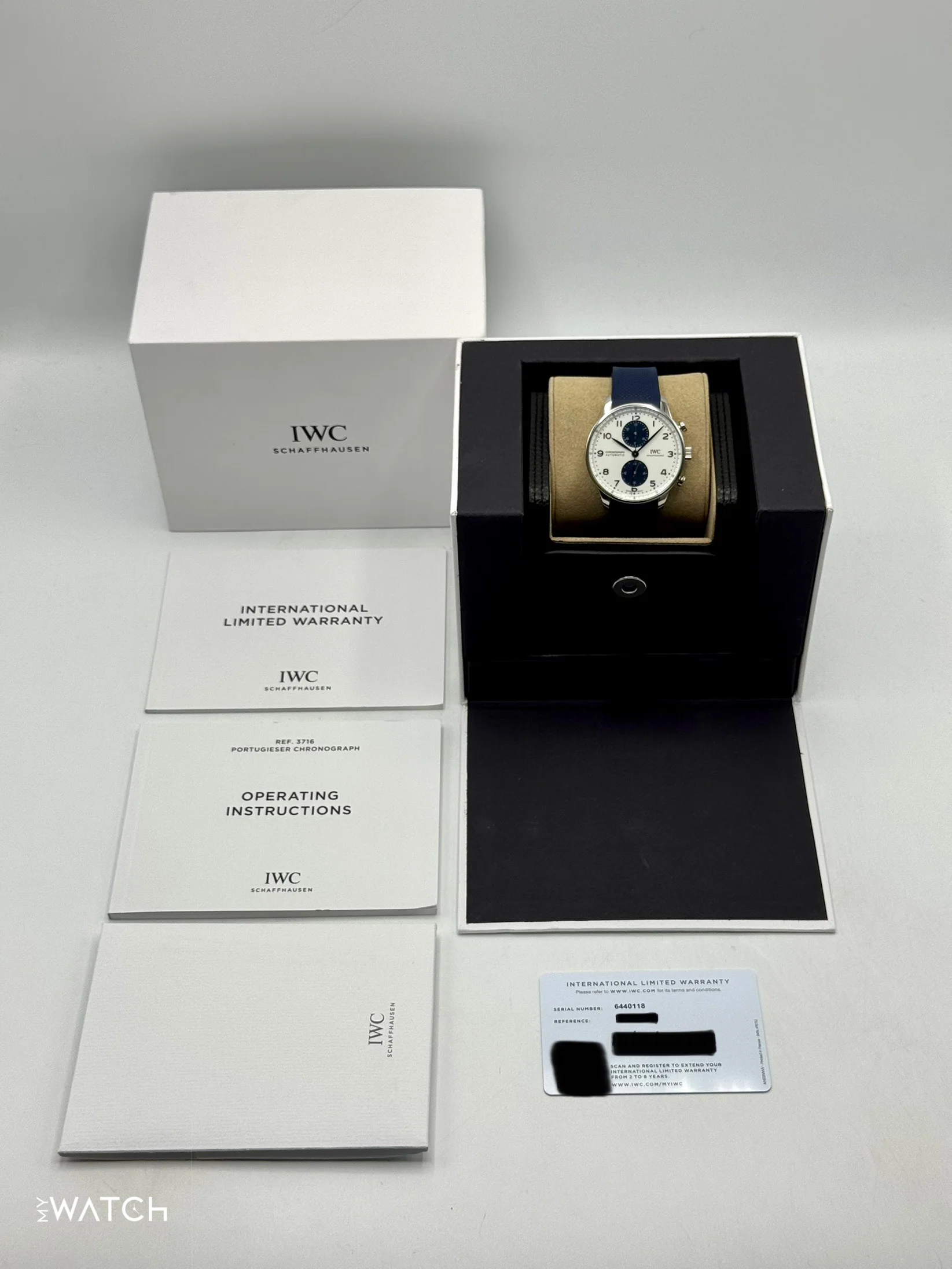 2023 IWC Portuguese Chronograph 41mm IW371620 Stainless Steel White Dial - Image 8