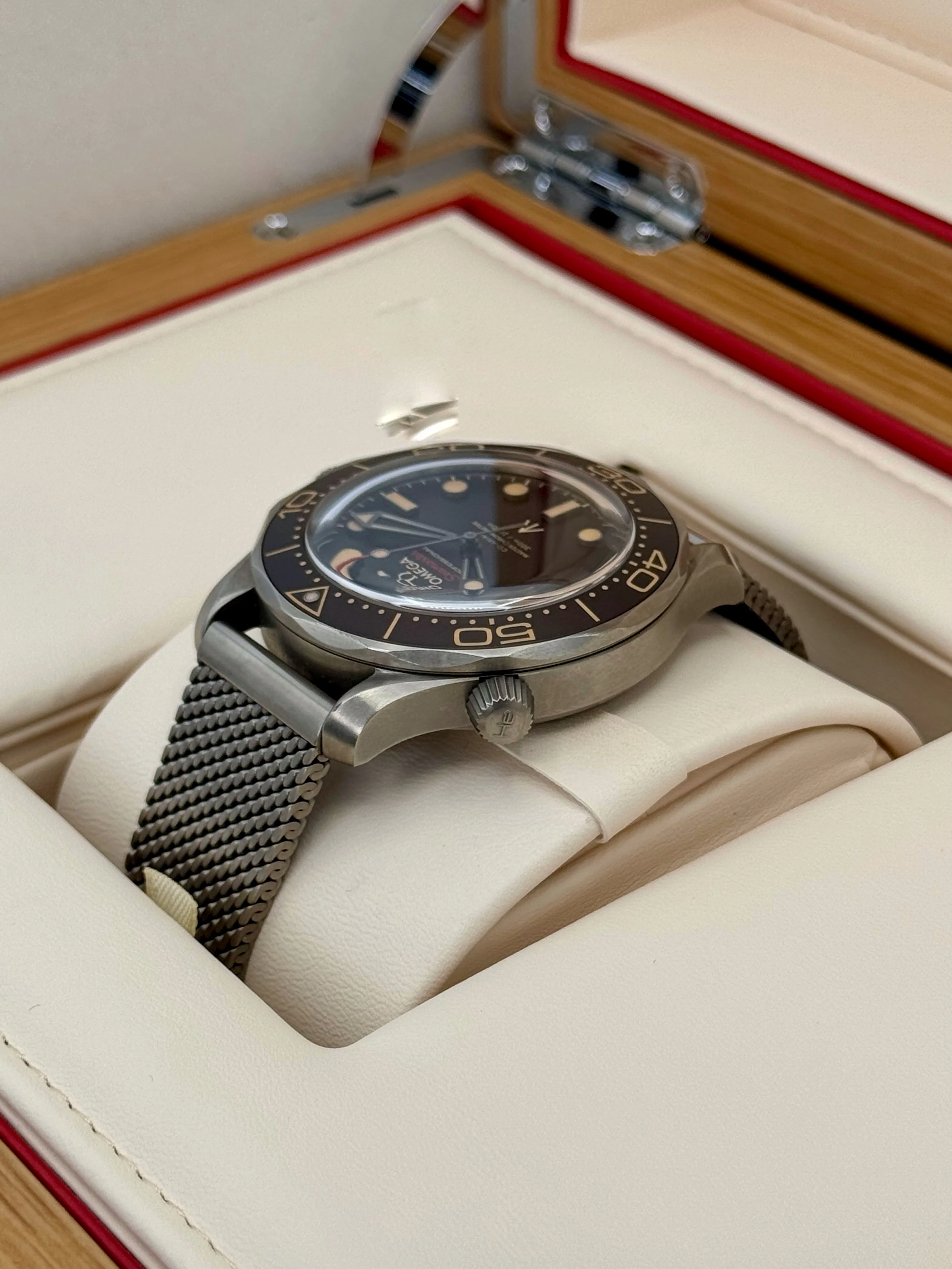 2023 Omega Seamaster Diver 300M 007 42mm Titanium Brown Dial - Image 8