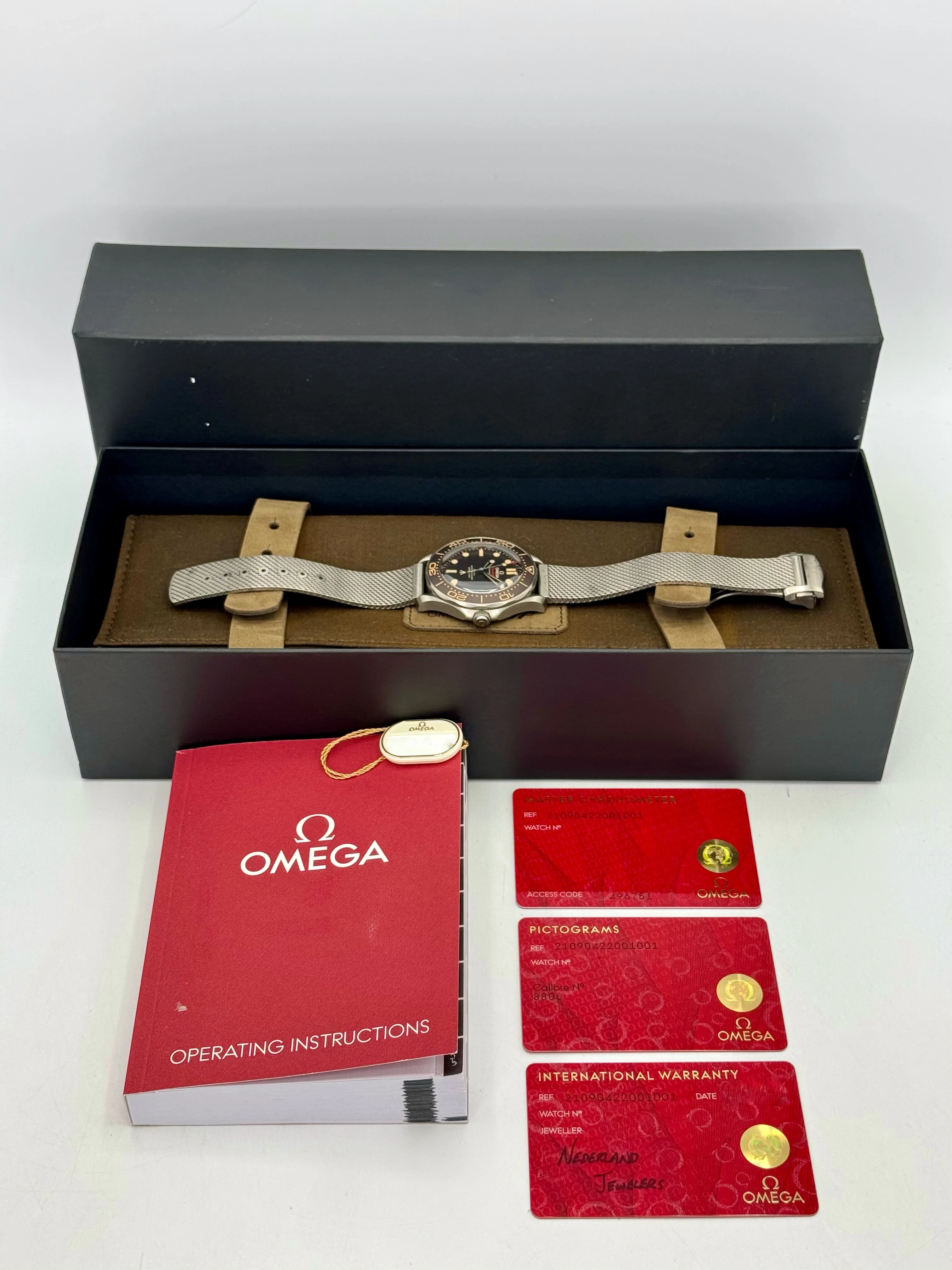 2023 Omega Seamaster Diver 300M 007 42mm Titanium Brown Dial - Image 9