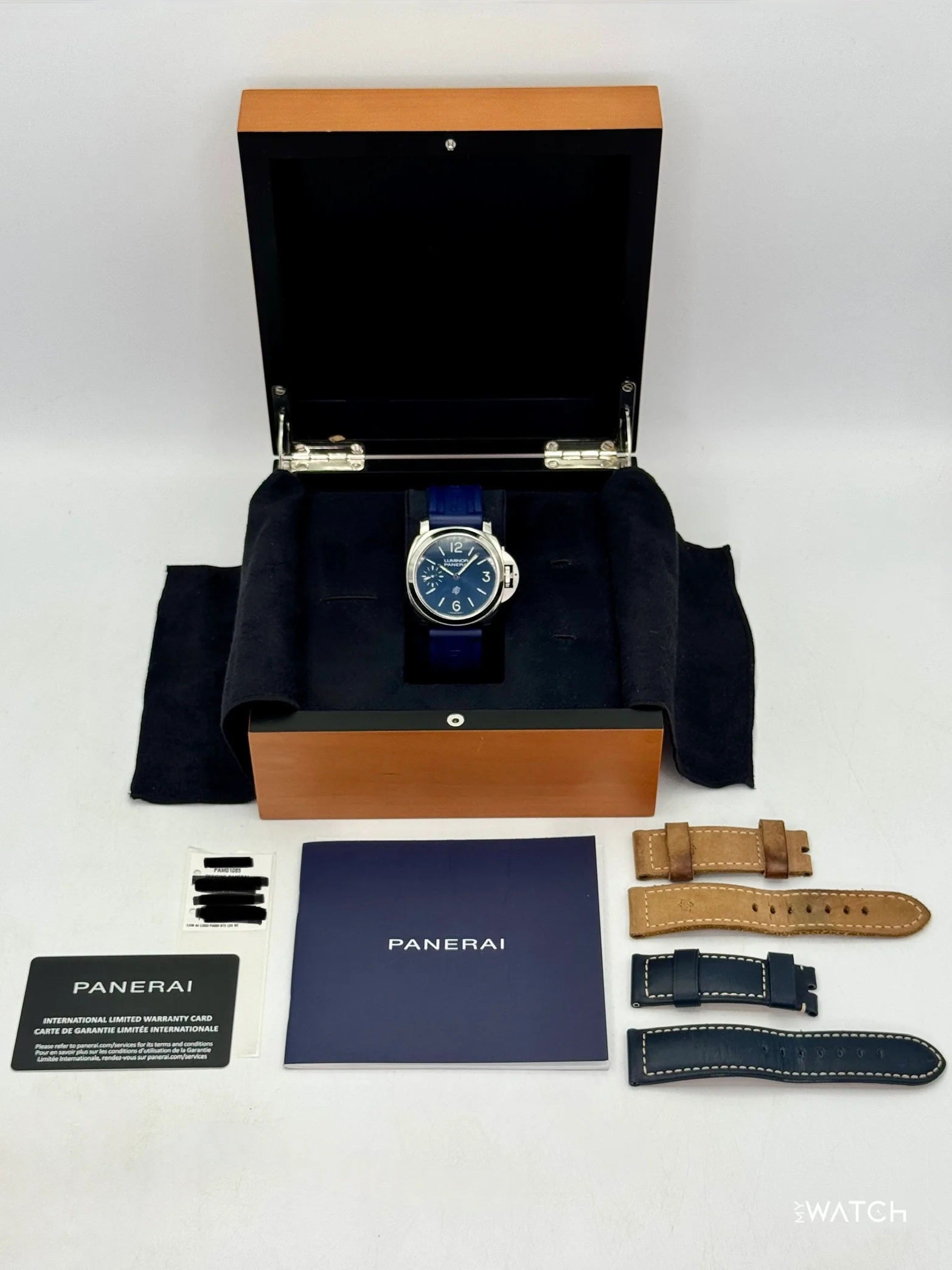 2023 Panerai Luminor Blu Mare 44mm PAM01085 Stainless Steel Blue Dial - Image 10